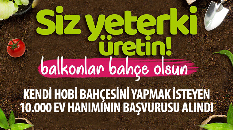 Konya Büyükşehir'den 10 Bin Ev Hanımına Fide Desteği