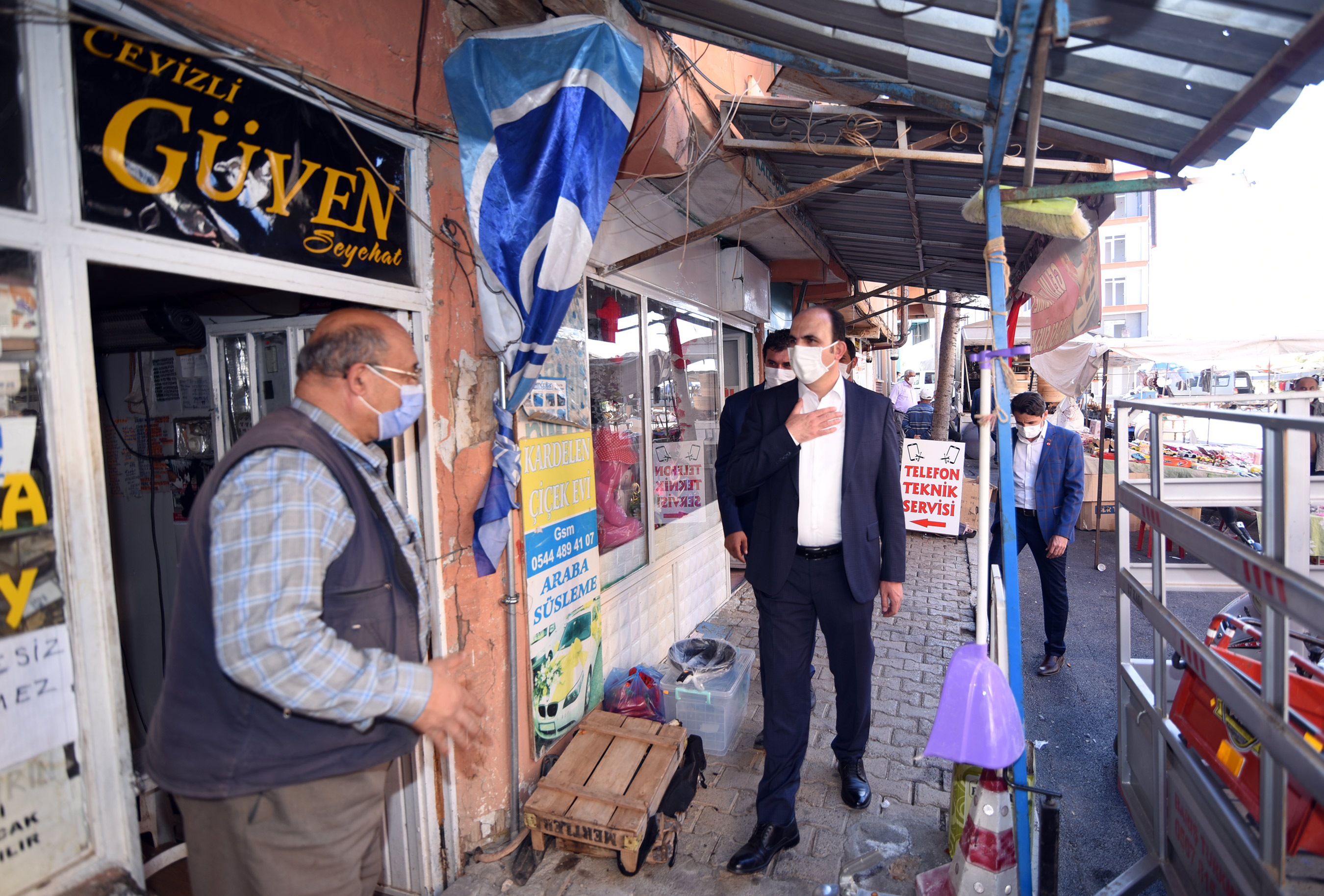 Başkan Altay Hüyük'ü Ziyaret Etti