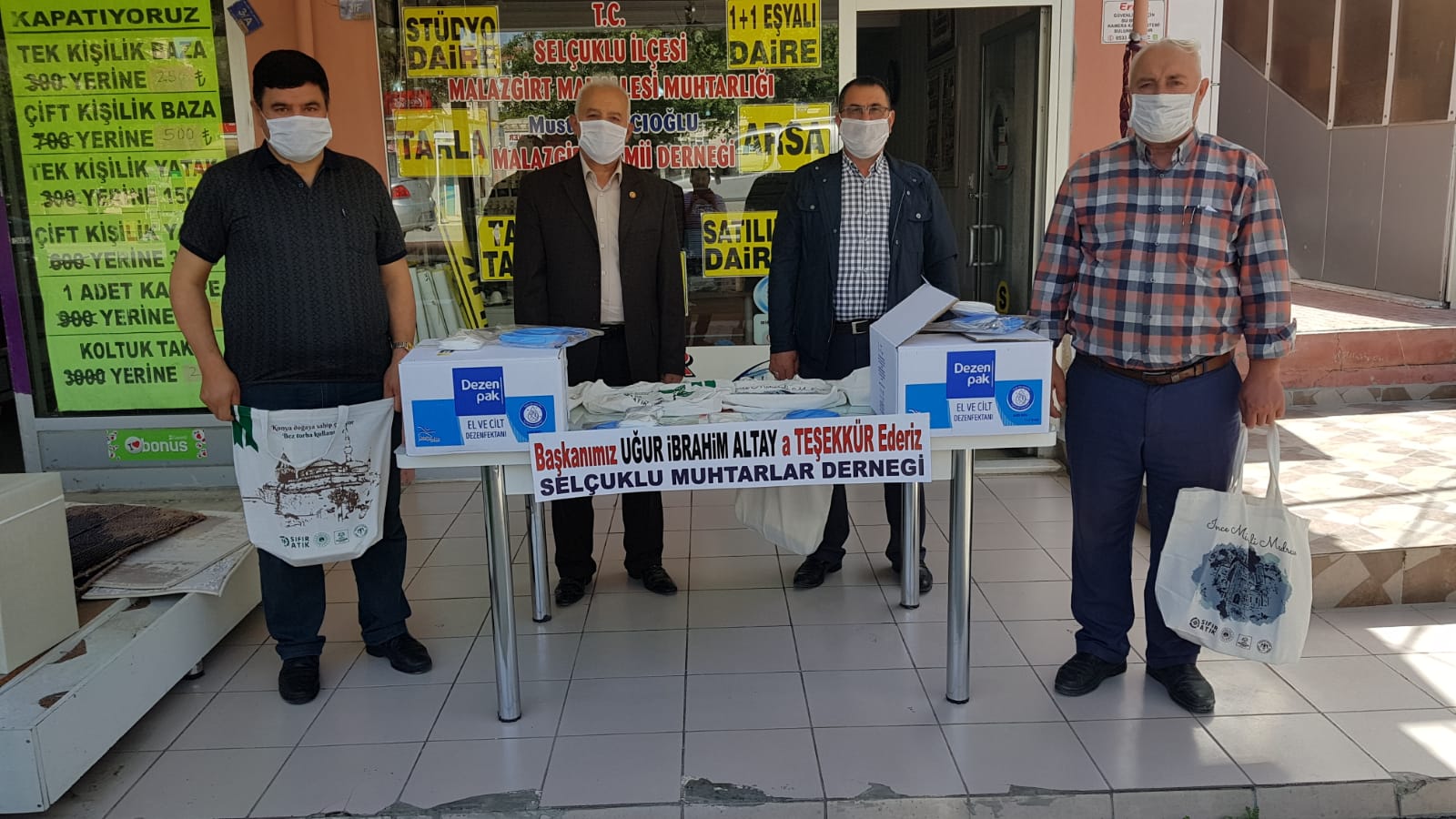 Konya Büyükşehir'den 31 İlçedeki 1.154 Muhtara Hijyen Seti Desteği