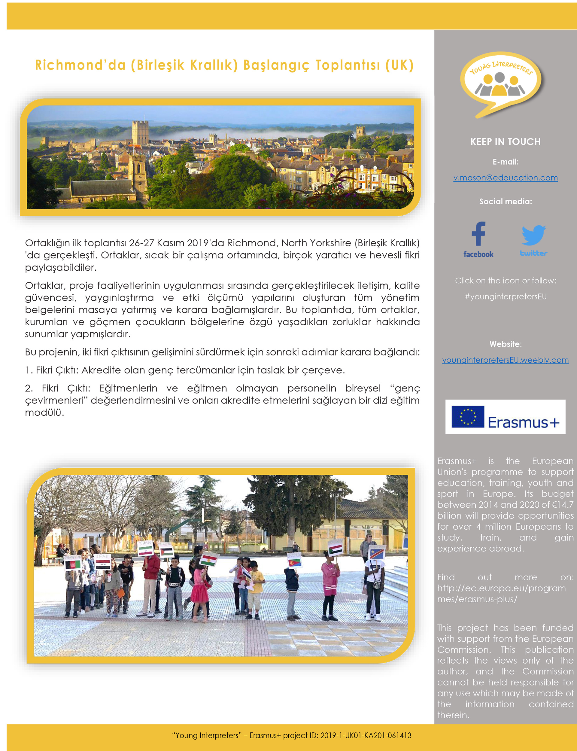 Büyükşehir'den Genç Tercümanlar (Young Interpreters) Projesi