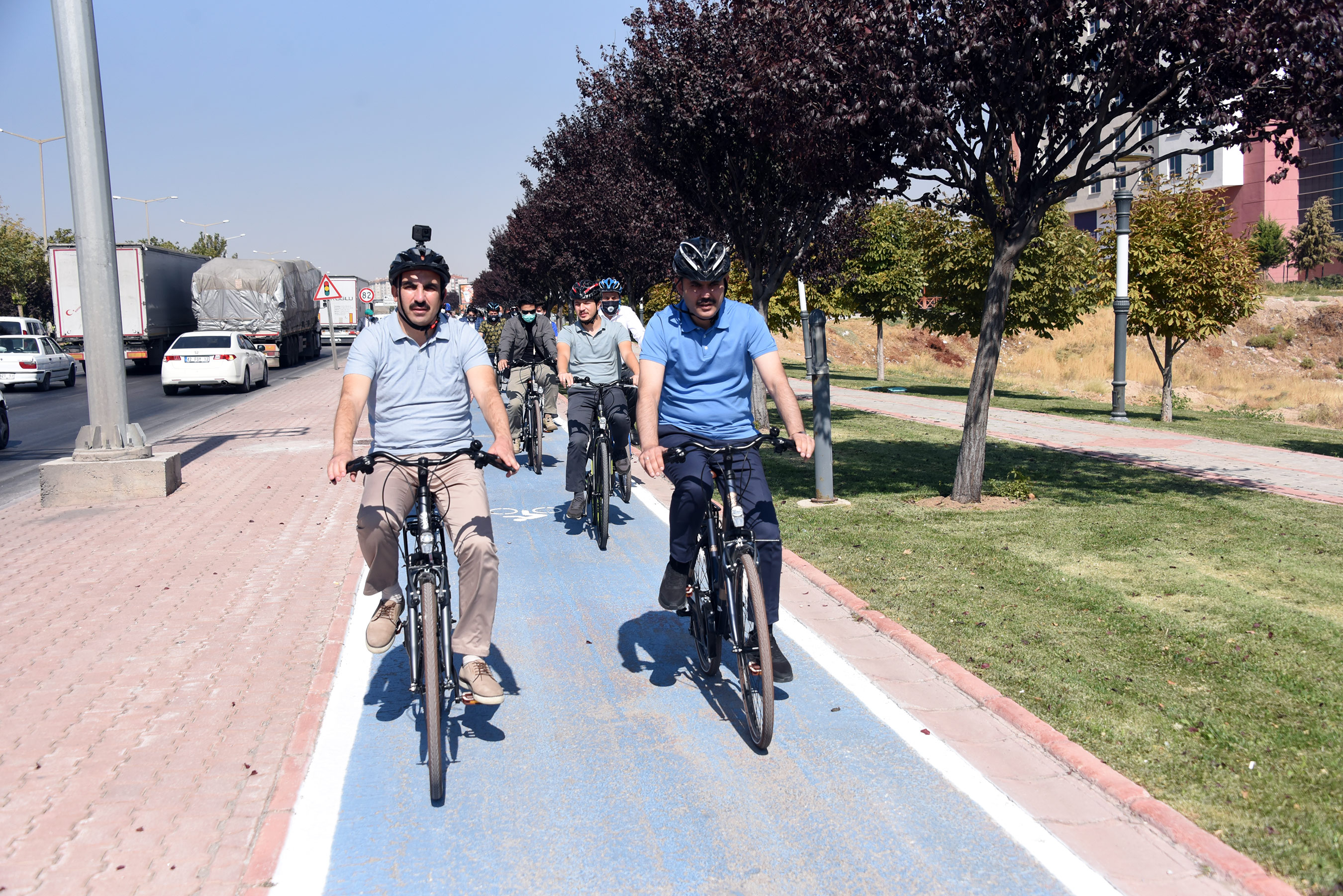 Bakan Kurum ve Başkan Altay Sağlıklı Yaşam İçin Pedal Çevirdi