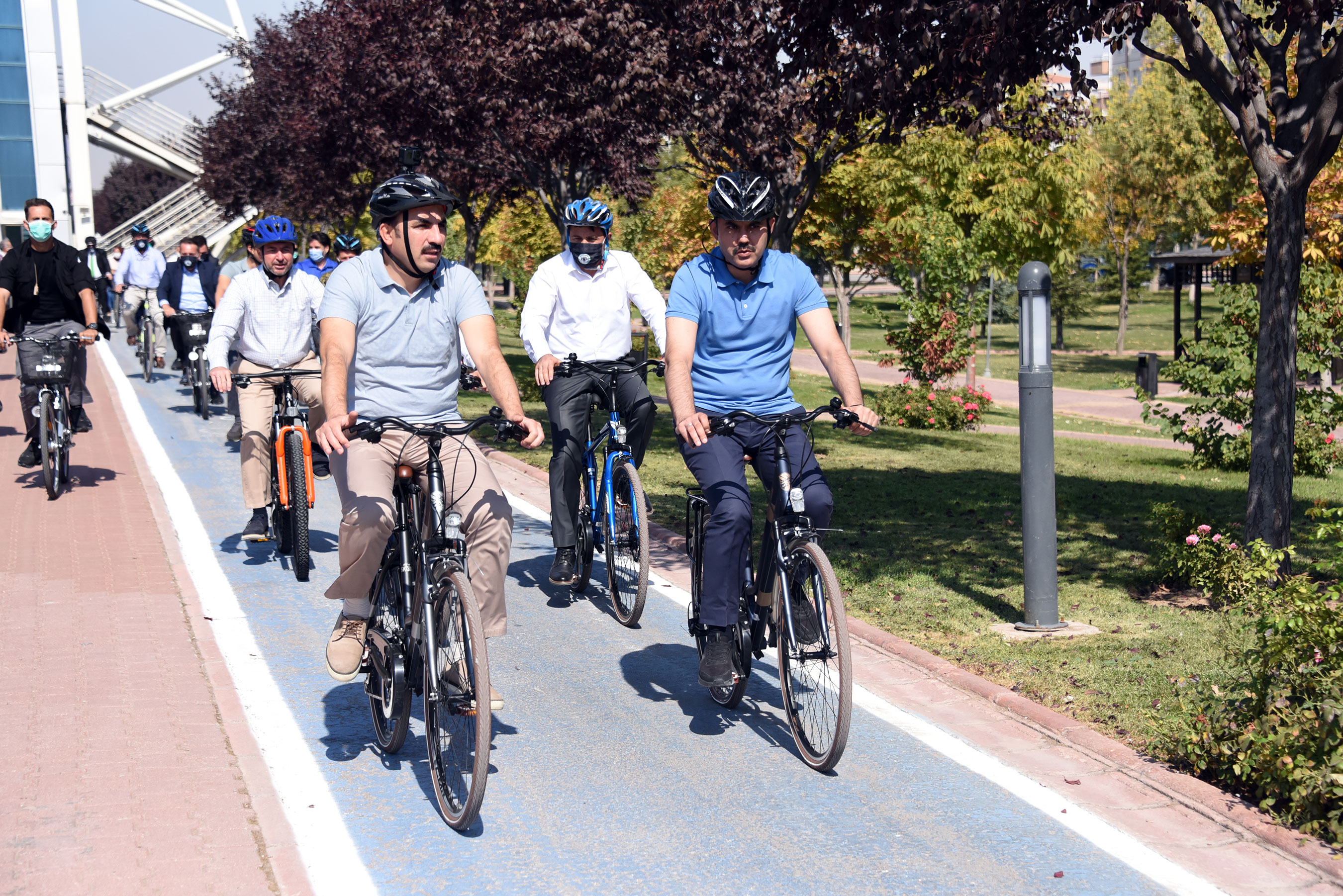 Bakan Kurum ve Başkan Altay Sağlıklı Yaşam İçin Pedal Çevirdi