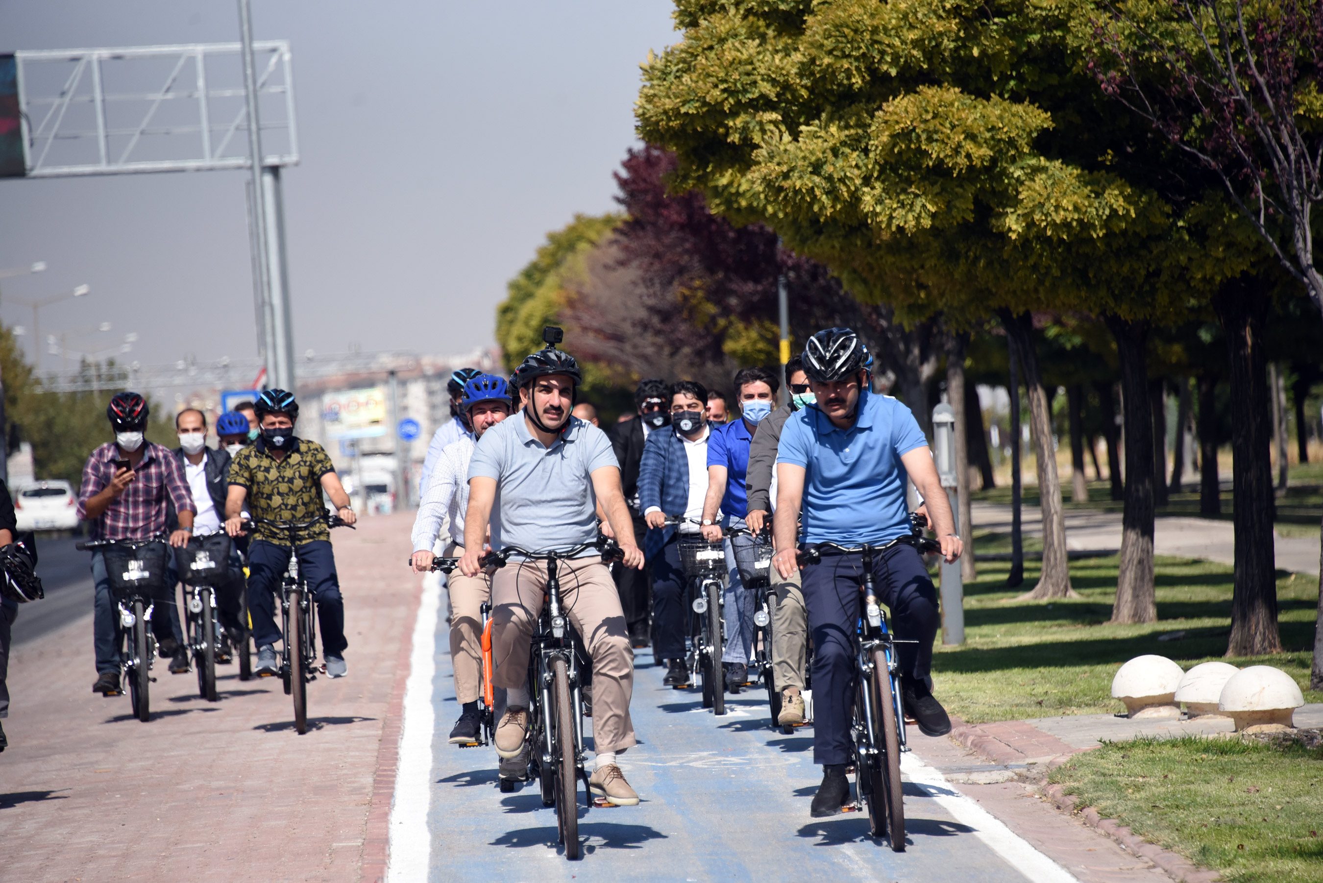Bakan Kurum ve Başkan Altay Sağlıklı Yaşam İçin Pedal Çevirdi