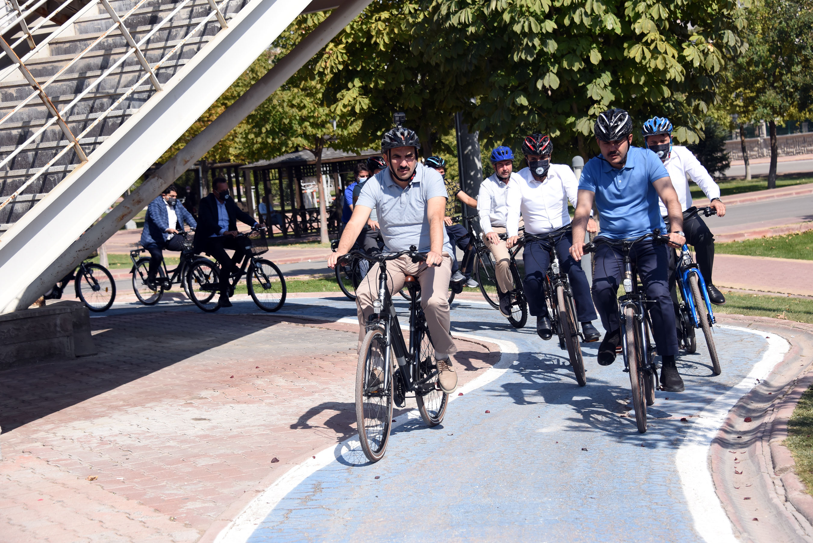 Bakan Kurum ve Başkan Altay Sağlıklı Yaşam İçin Pedal Çevirdi