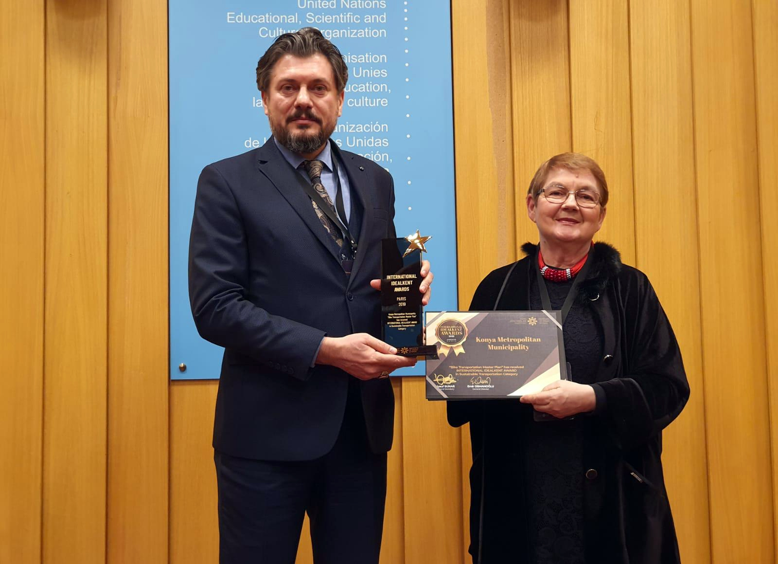 Büyükşehir'in Bisiklet Master Planı UNESCO'da Ödül Aldı