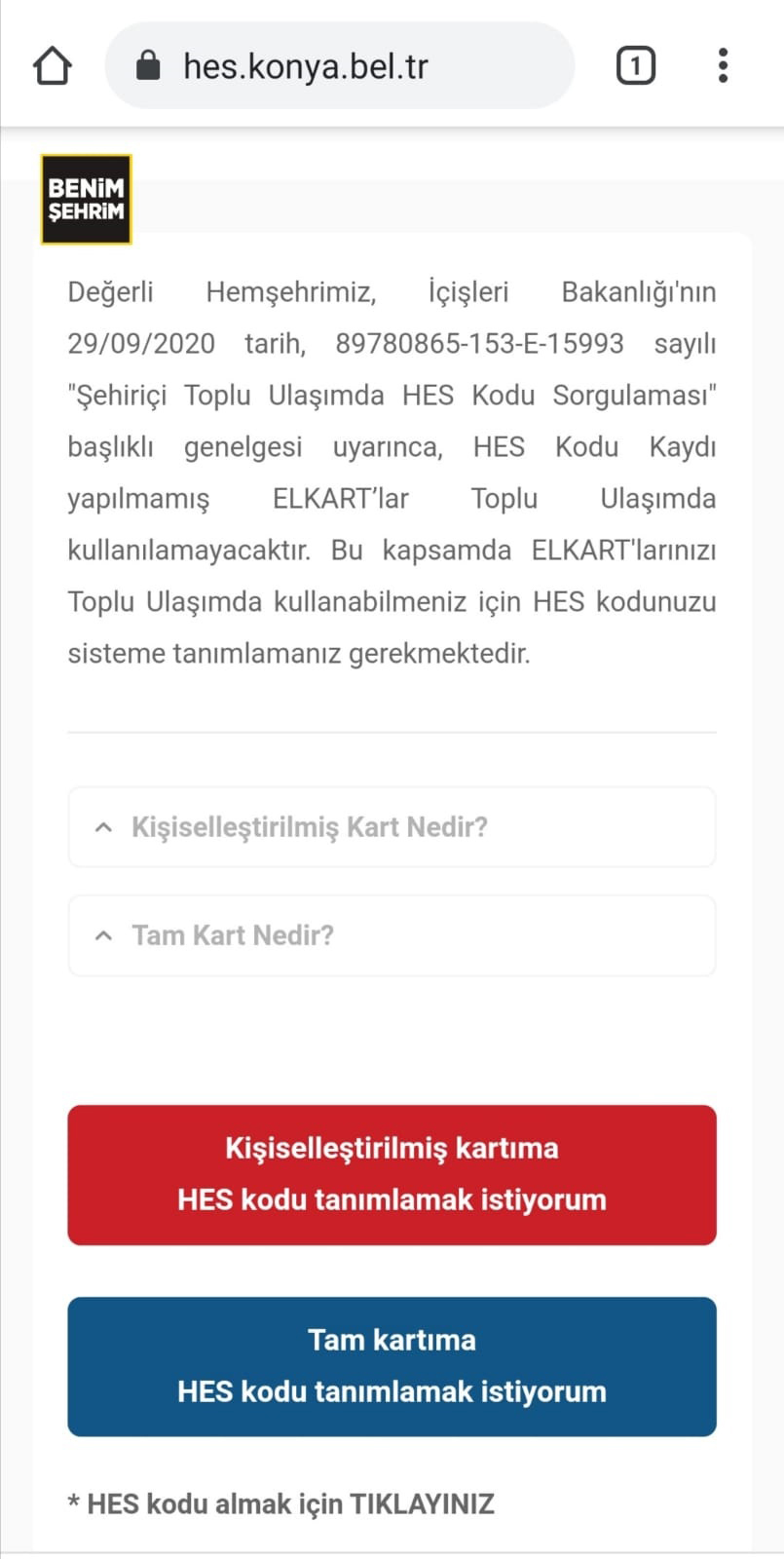 Toplu Ulaşımda HES Kodu Dönemi Başlıyor