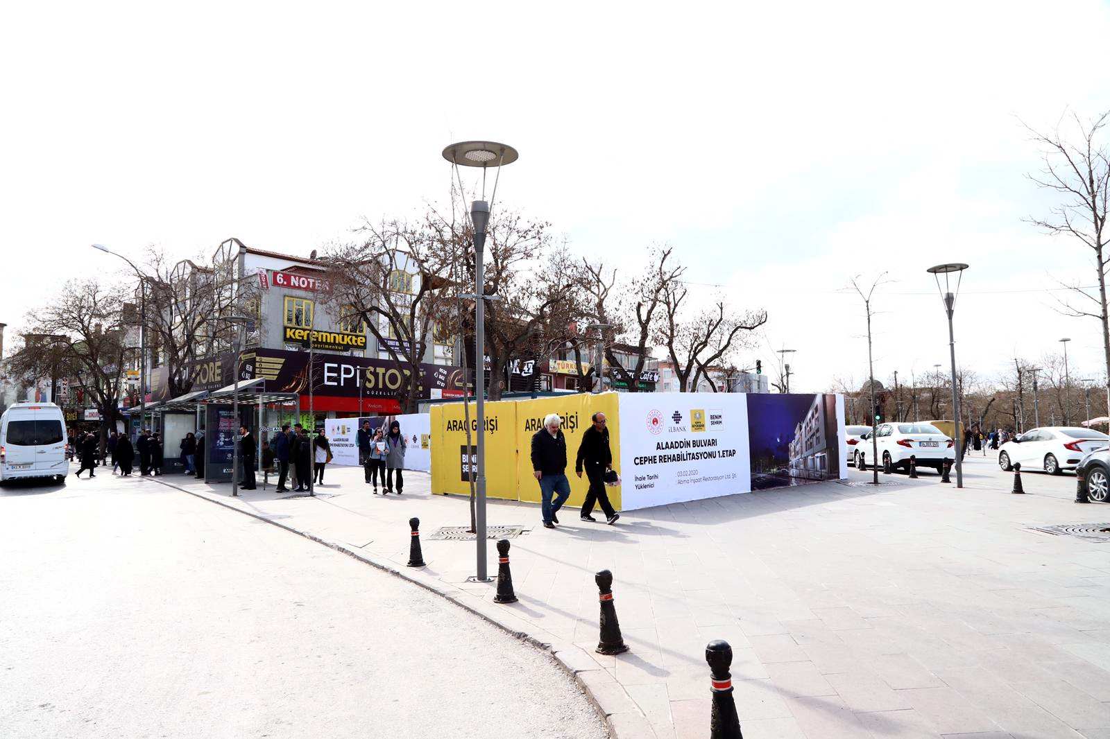 Alaaddin Çevresinde Cephe Sağlıklaştırma Çalışması Başladı