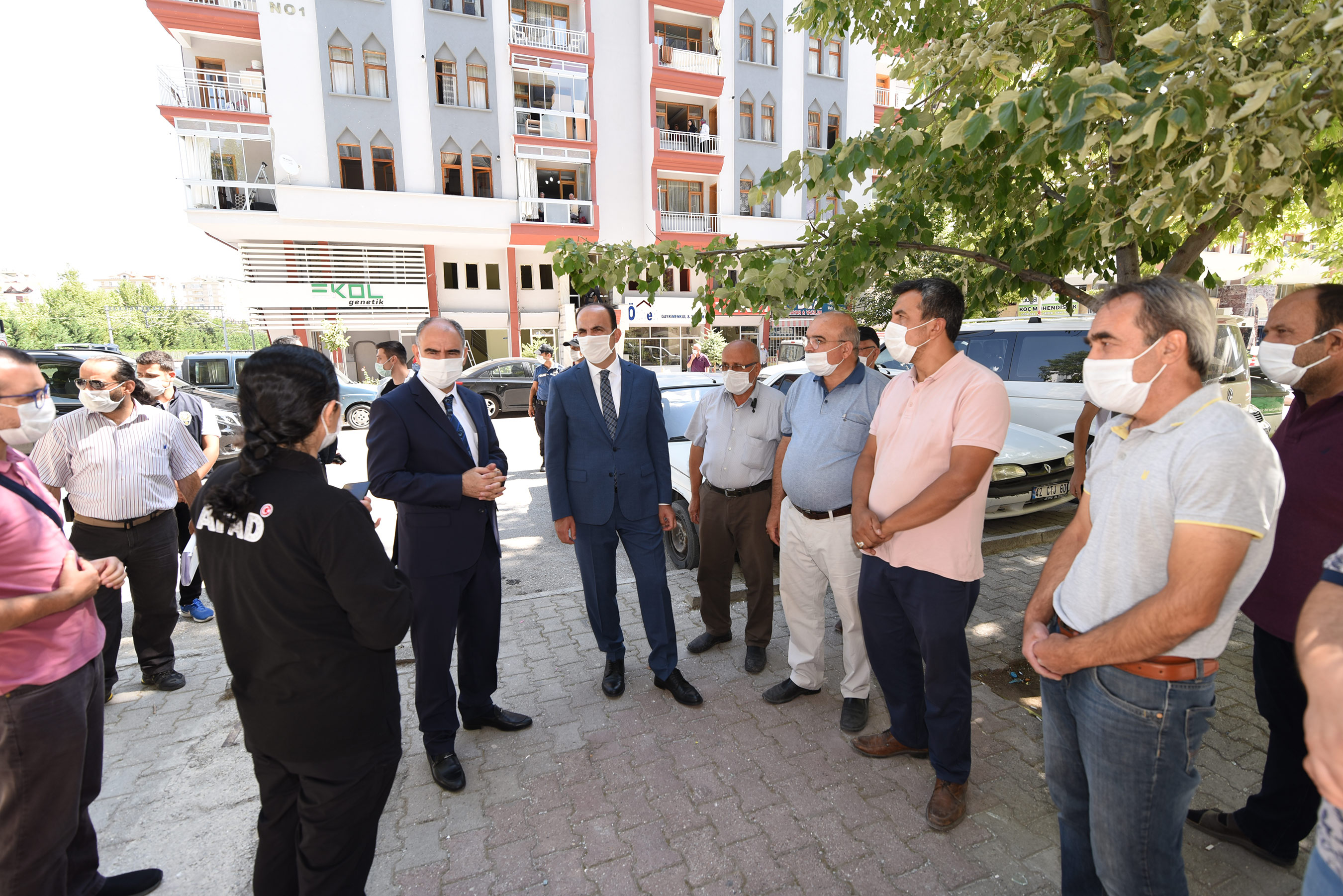 Vali Özkan ve Başkan Altay Maske ve Sosyal Mesafe Denetimlerine Katıldı 