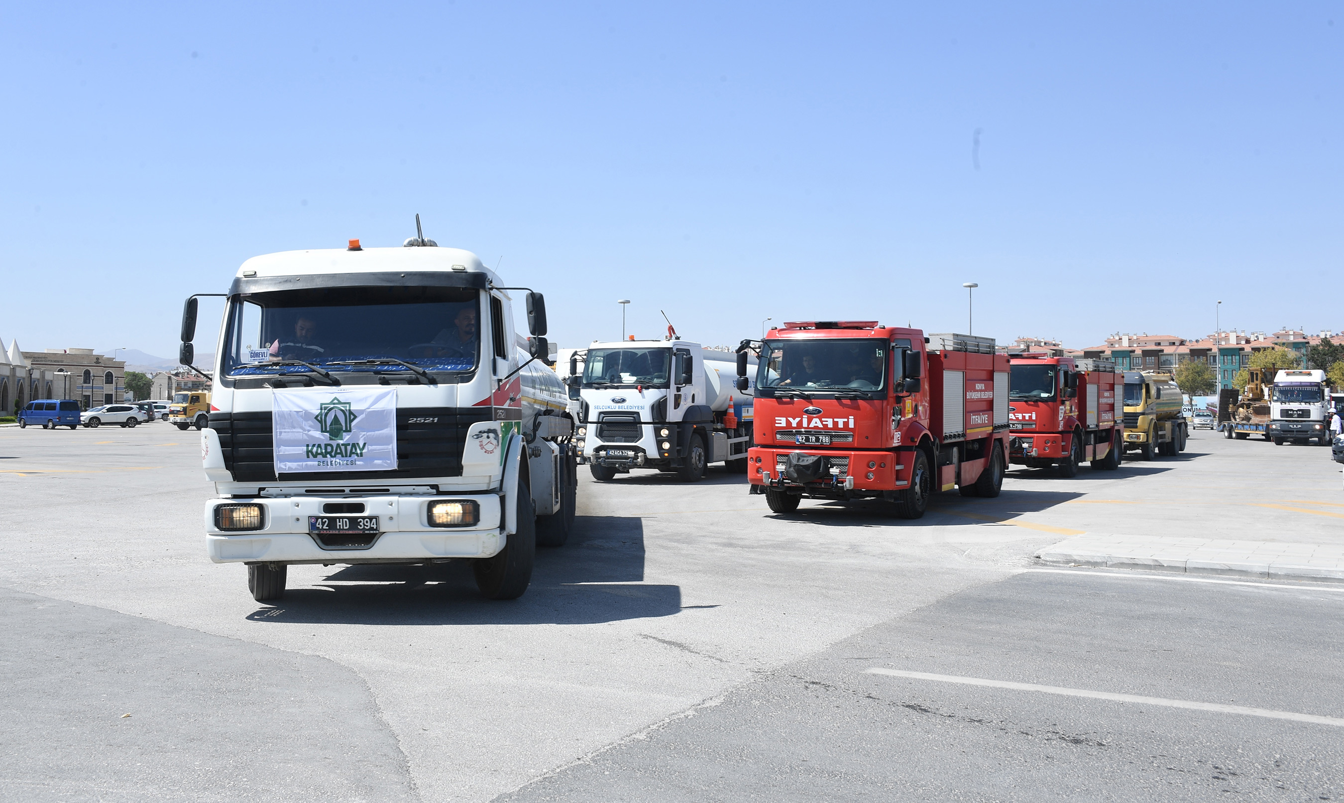 Konya Yangınlar İçin Birlik Oldu, Muğla'ya 23 Araç Daha Gönderildi