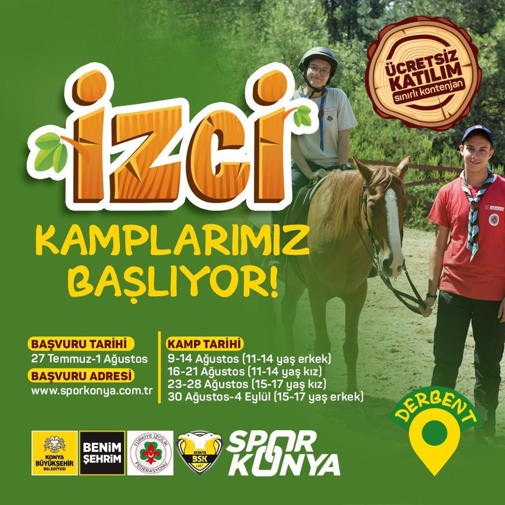 Konya Büyükşehir Belediyesi Gençler İçin İzcilik Kampı Düzenliyor 