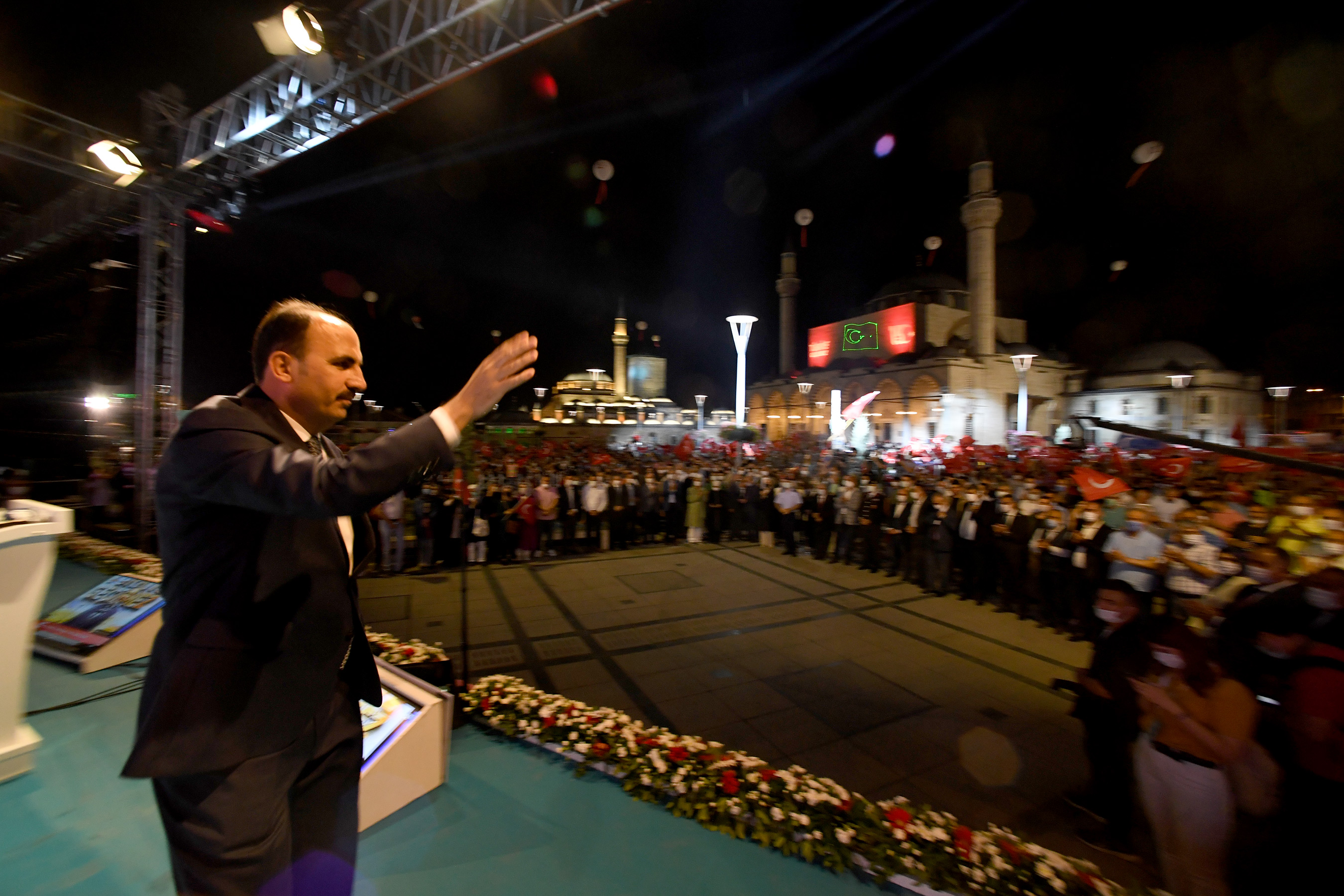 15 Temmuz'un 5.Yılında Binlerce Konyalı Mevlana Meydanı'nda Buluştu
