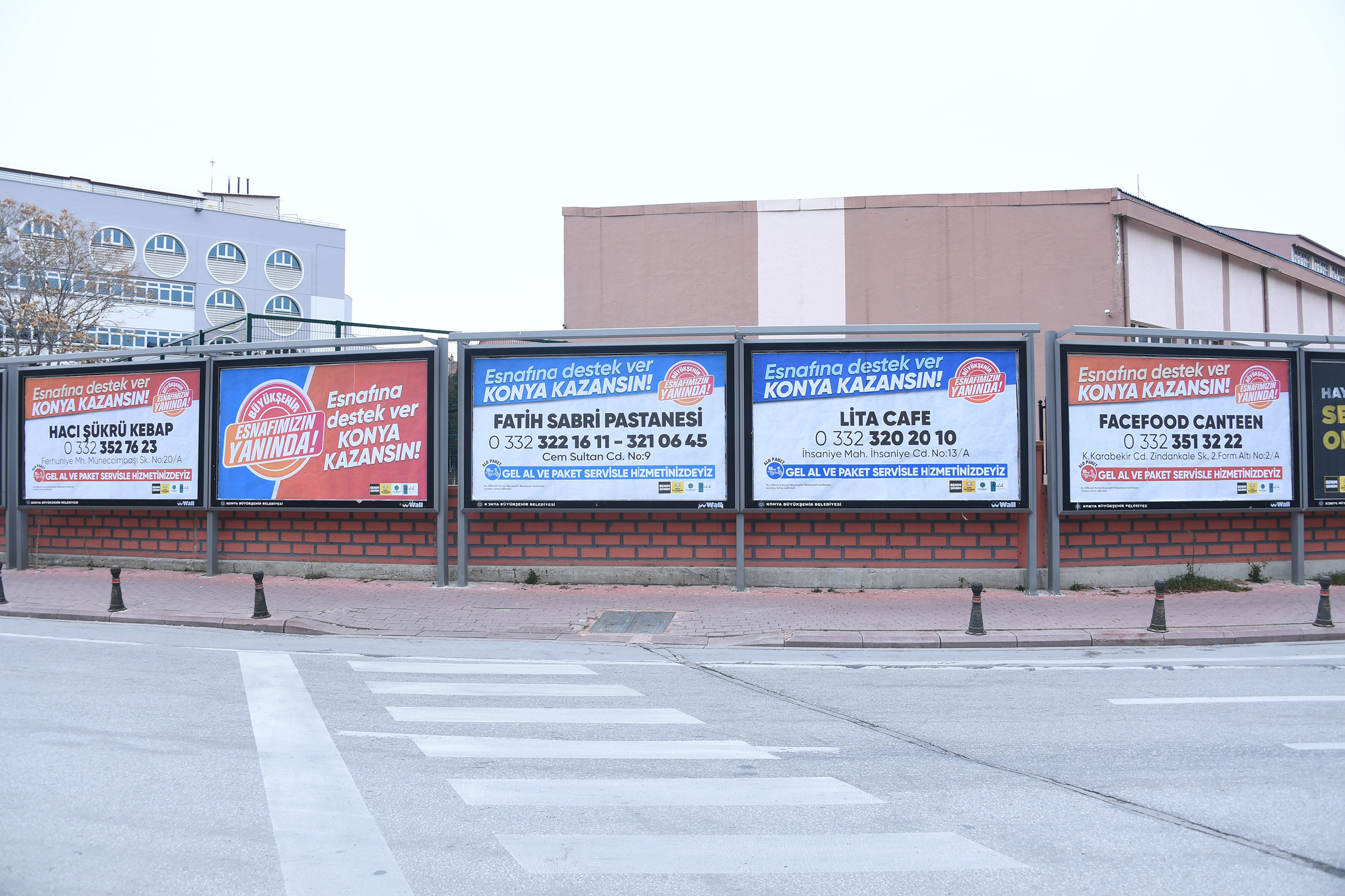Konya Büyükşehir'den Esnafa Billboardlu Destek