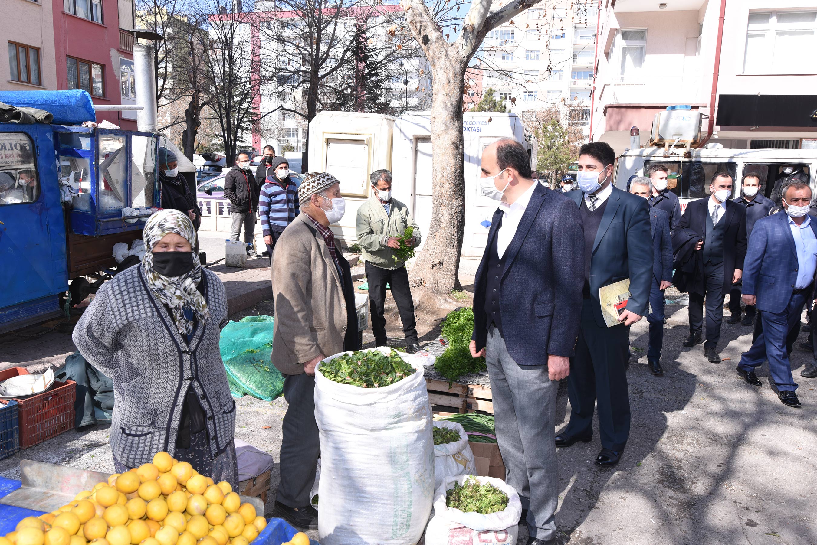 Başkan Altay'dan Koronavirüs Denetimi 