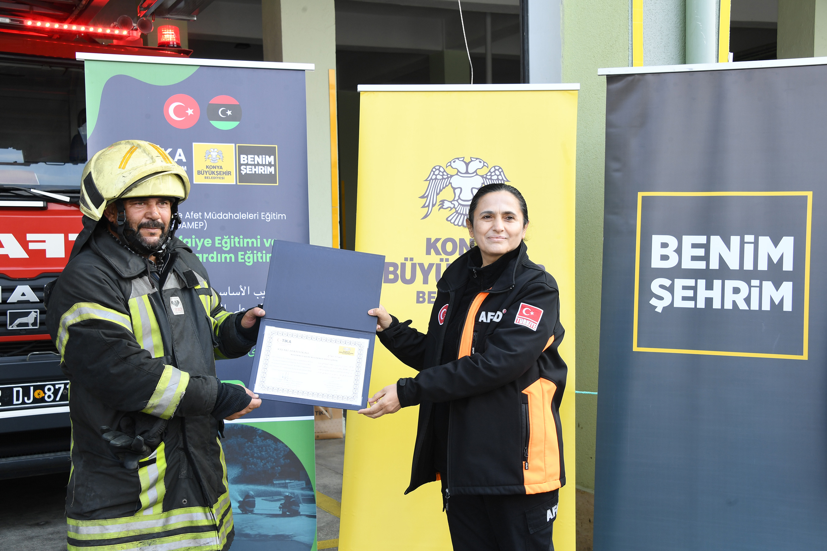 Konya İtfaiyesi Ülke İçinde ve Ülke Dışında Model Oluyor 