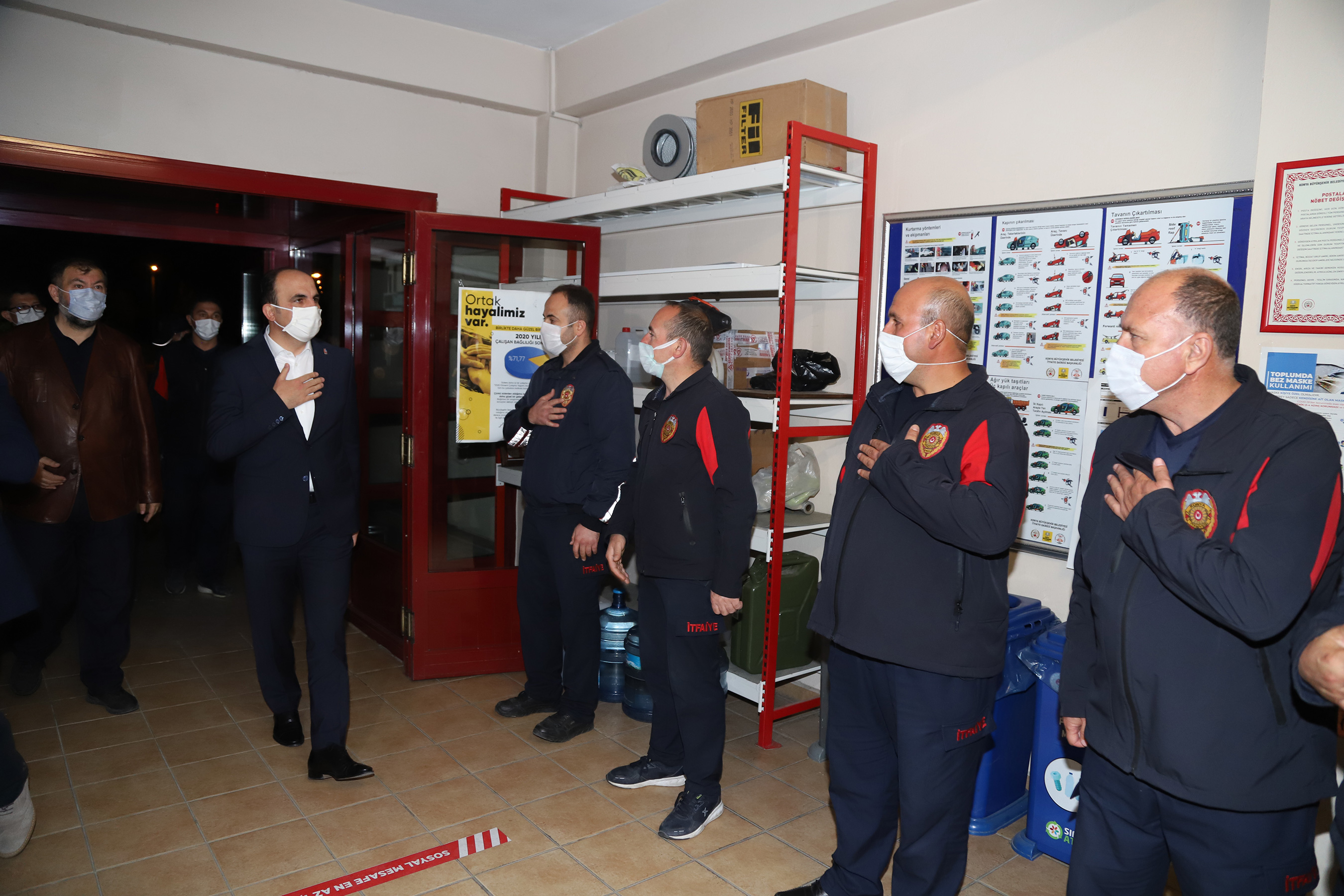 Başkan Altay Son Sahurda İtfaiyecilerle Buluştu