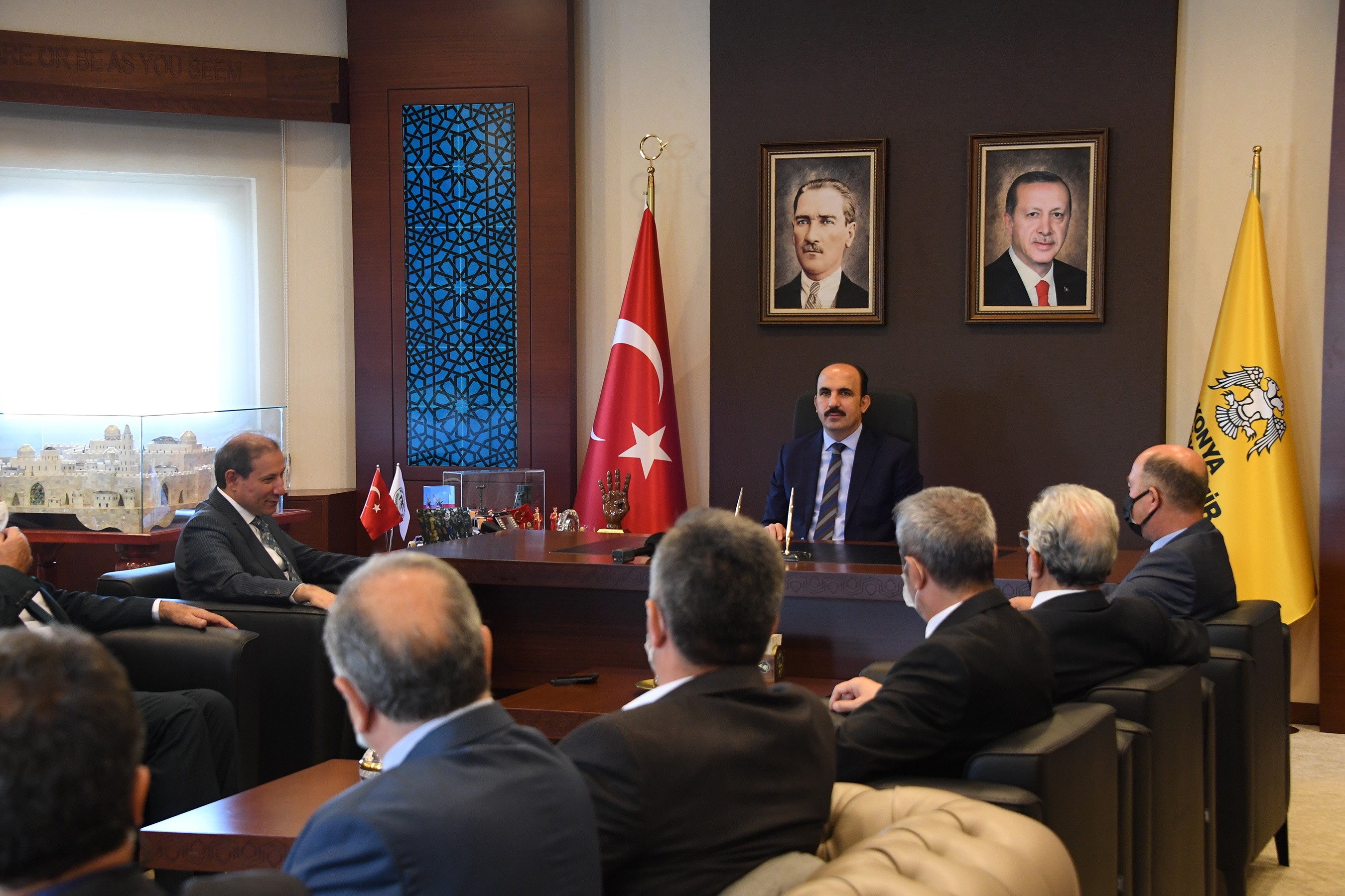 Esnaf Odaları Ahilik Haftası'nda Başkan Altay'ı Ziyaret Etti