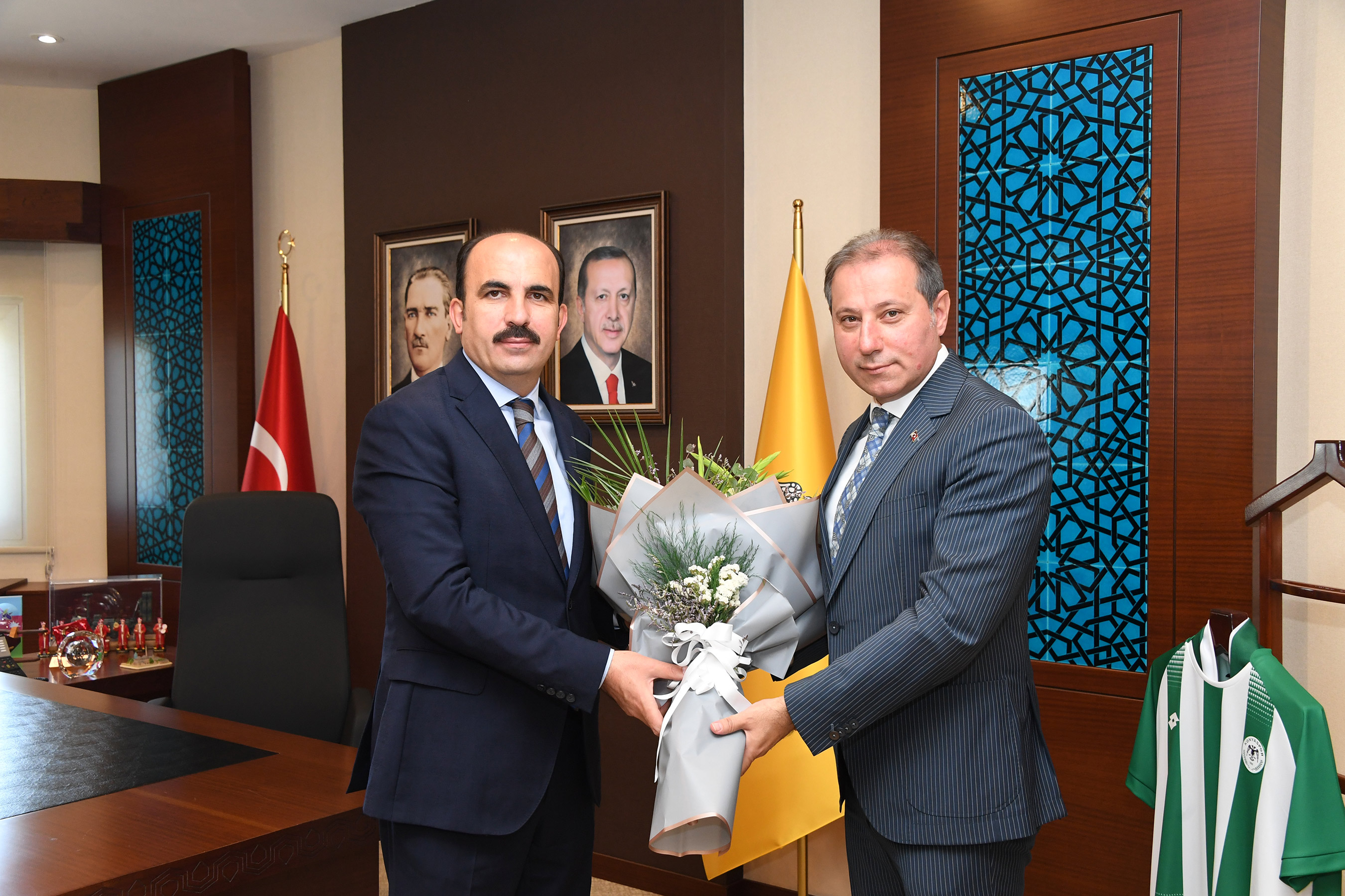 Esnaf Odaları Ahilik Haftası'nda Başkan Altay'ı Ziyaret Etti