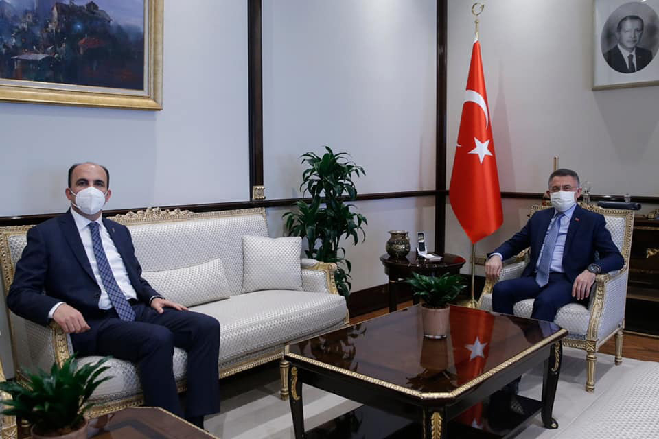 TDBB Başkanı Altay, Cumhurbaşkanı Yardımcısı Oktay'ı Ziyaret Etti