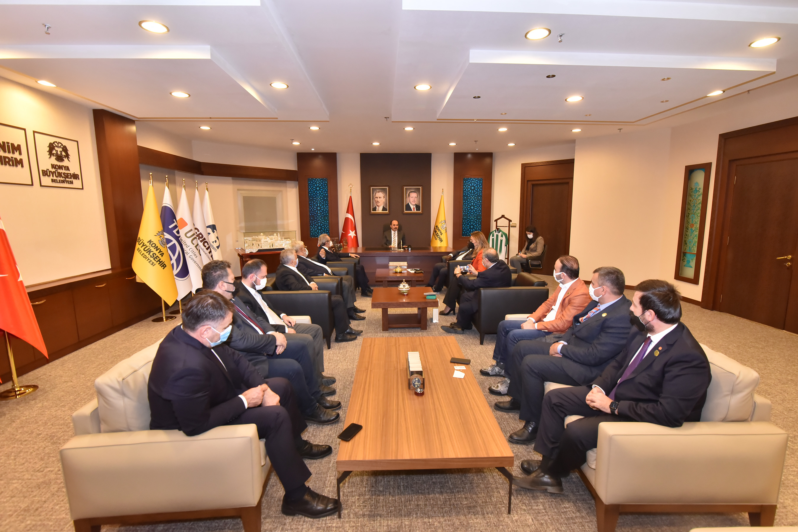 ISSF Heyeti Başkan Altay'ı Ziyaret Etti