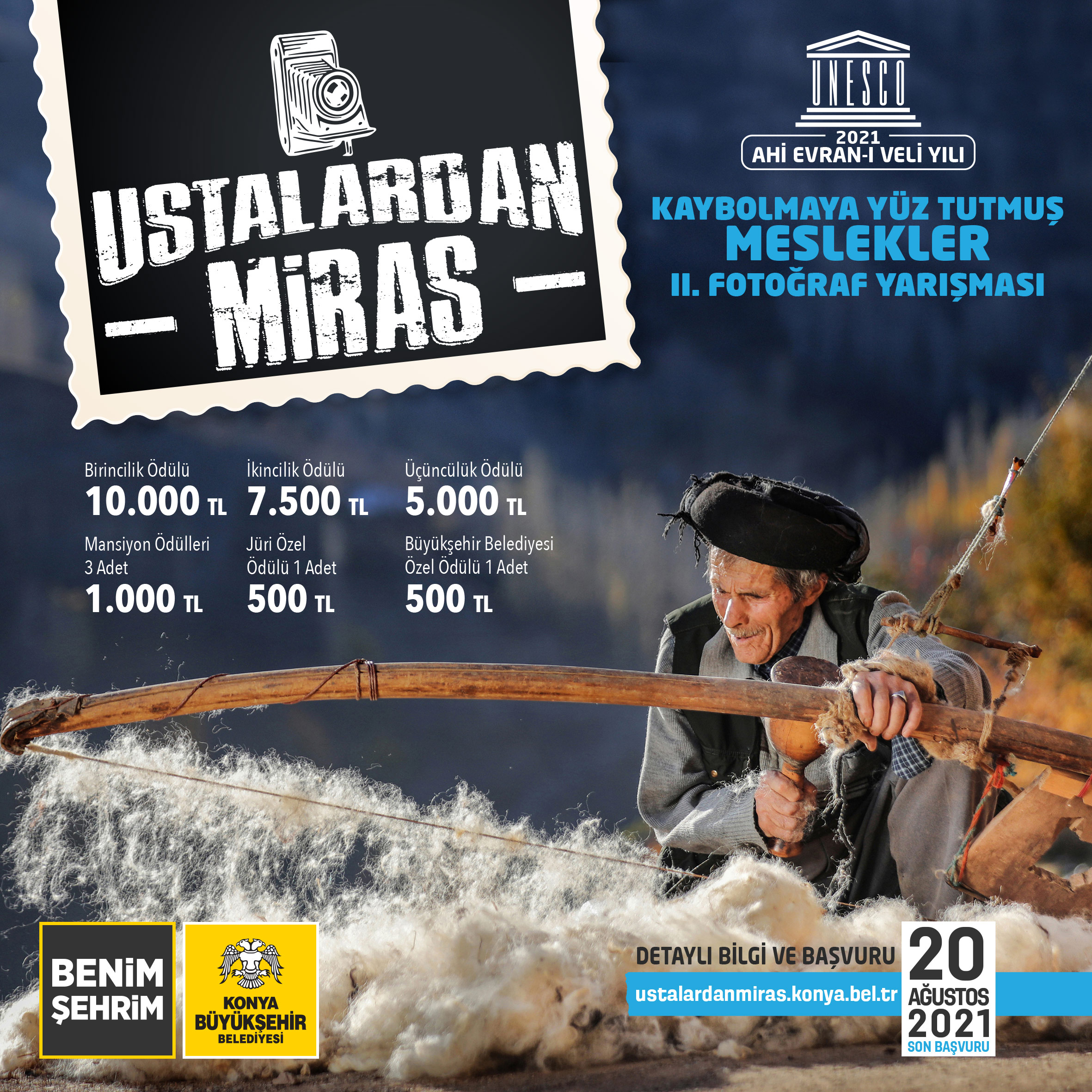 Konya Büyükşehir'den 'Ustalardan Miras' Fotoğraf Yarışması 
