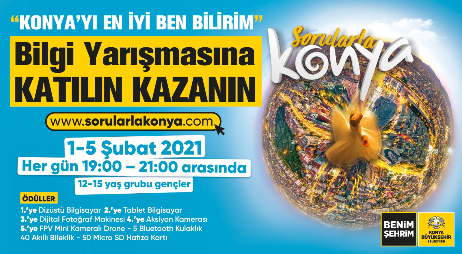 Büyükşehir'den 'Sorularla Konya' Bilgi Yarışması 