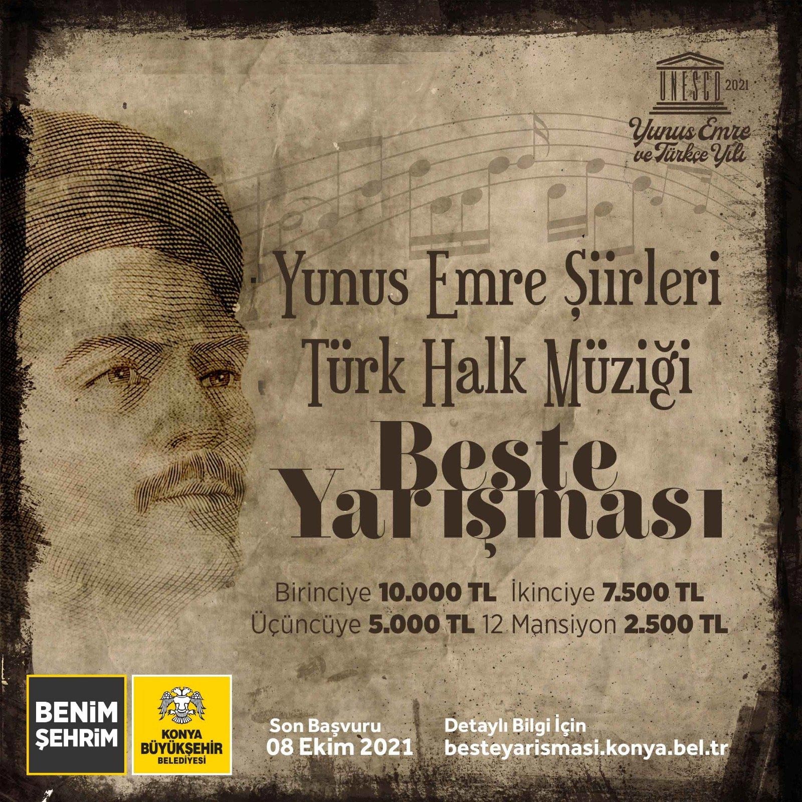 Büyükşehir'den Yunus Emre Şiirleri Türk Halk Müziği Beste Yarışması