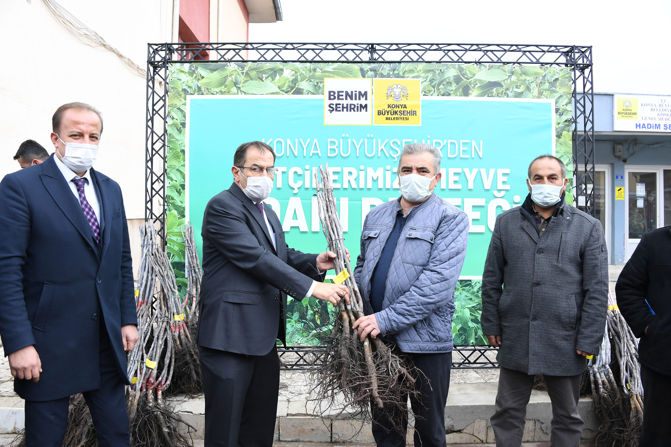 Başkan Altay Hadimli Çiftçilere Sertifikalı Ceviz Fidanı Dağıttı