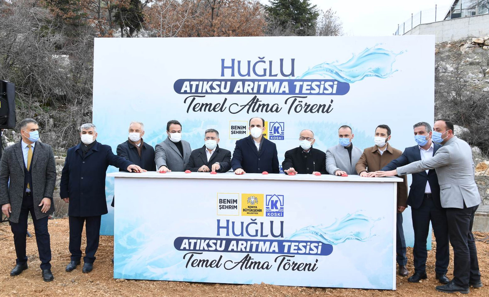 Huğlu ve Üzümlü Atık Su Arıtma Tesislerinin Temeli Atıldı 