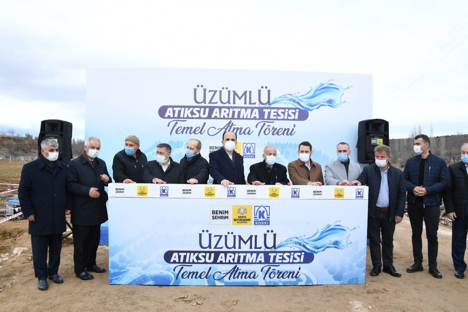 Huğlu ve Üzümlü Atık Su Arıtma Tesislerinin Temeli Atıldı 