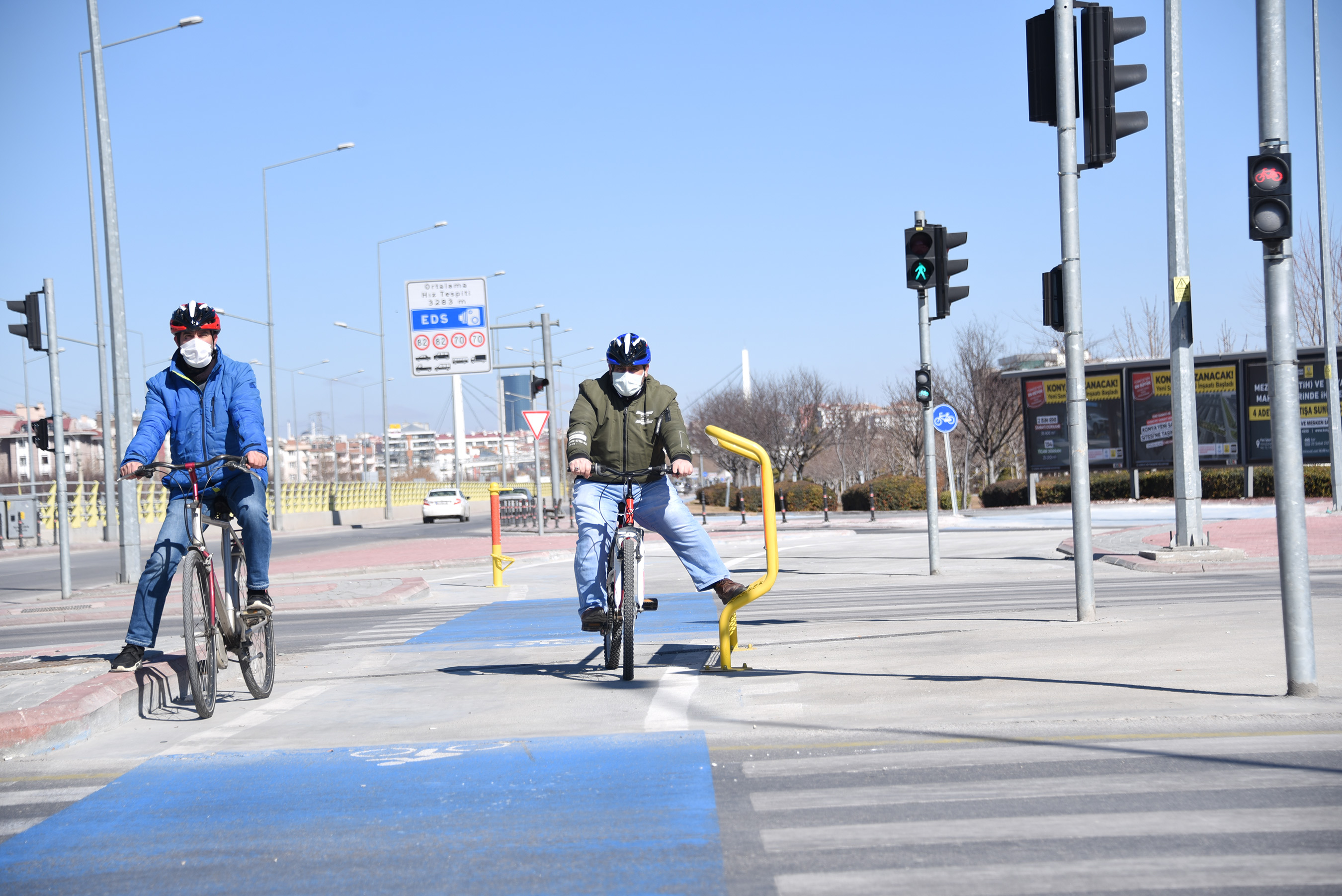 Bisiklet Şehri Konya'da Bisiklet Trafik Işıklarının Sayısı Artırılıyor