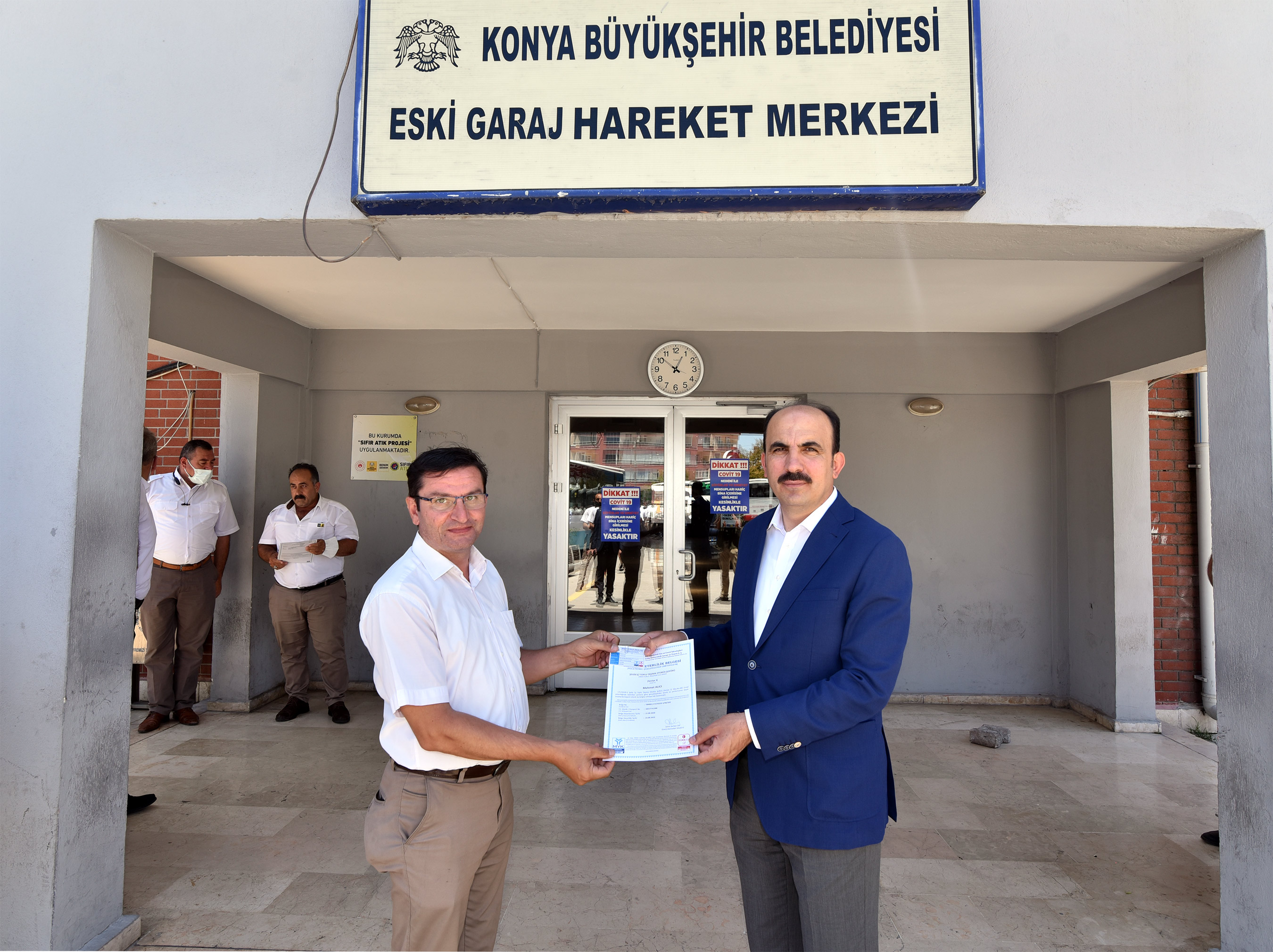 Büyükşehir Toplu Ulaşım Çalışanları Mesleki Yeterlilik Belgesi Aldı