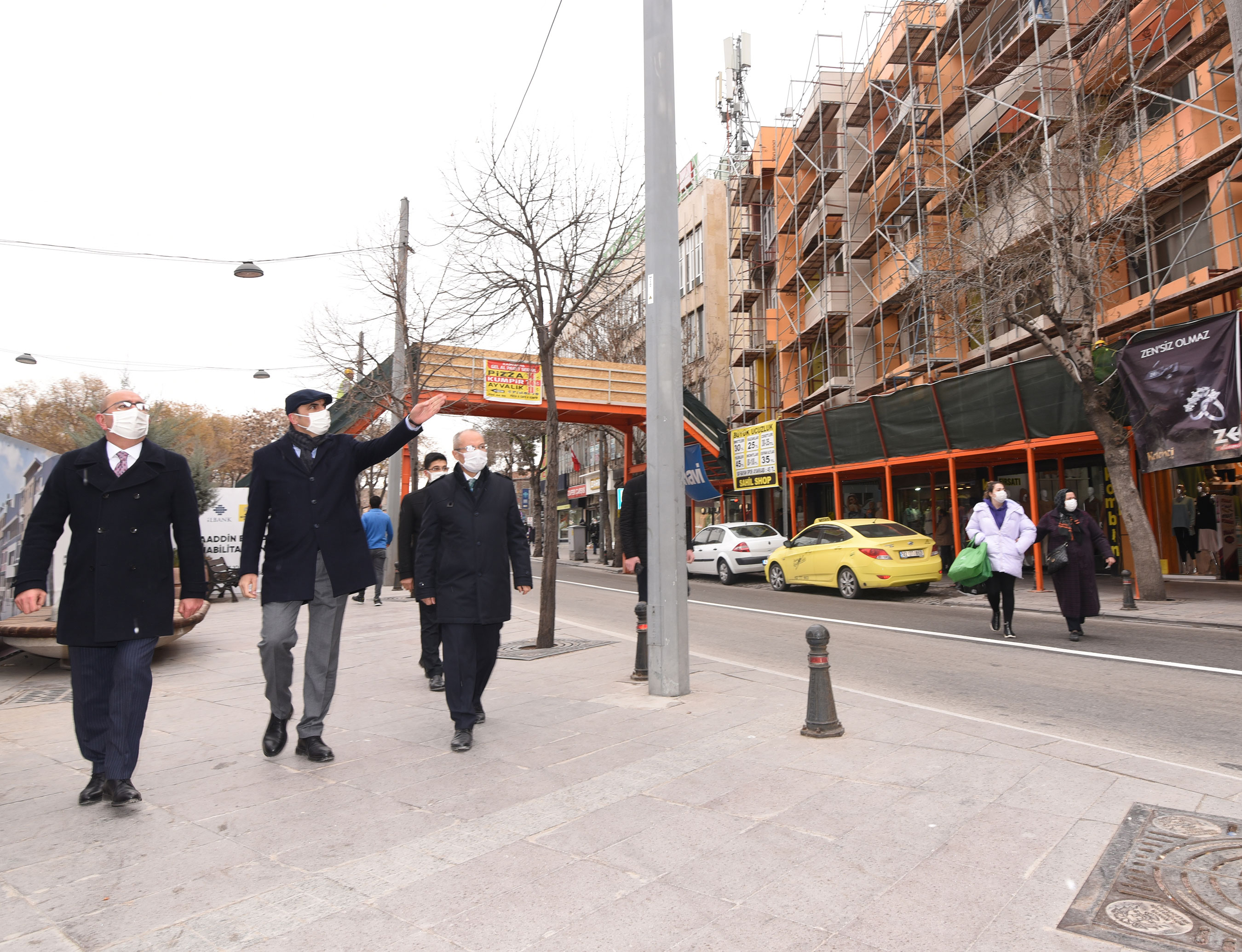 Başkanlar Alaaddin Cephe Sağlıklaştırma Çalışmalarını İnceledi