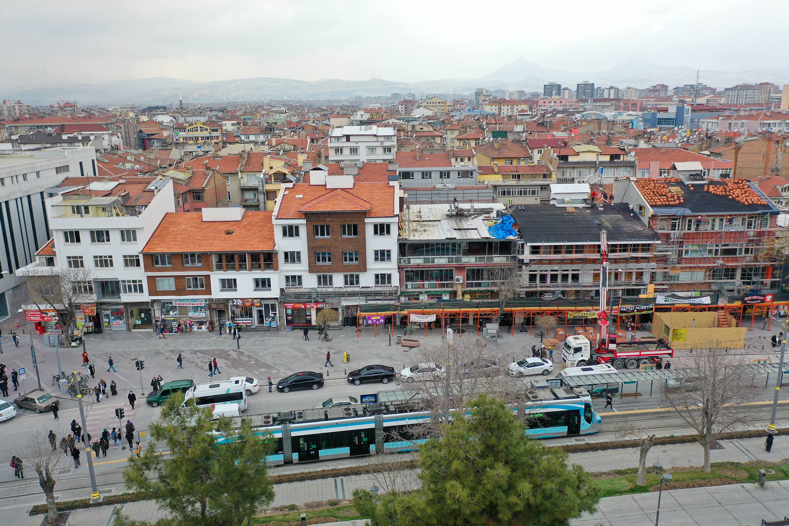 Başkanlar Alaaddin Cephe Sağlıklaştırma Çalışmalarını İnceledi