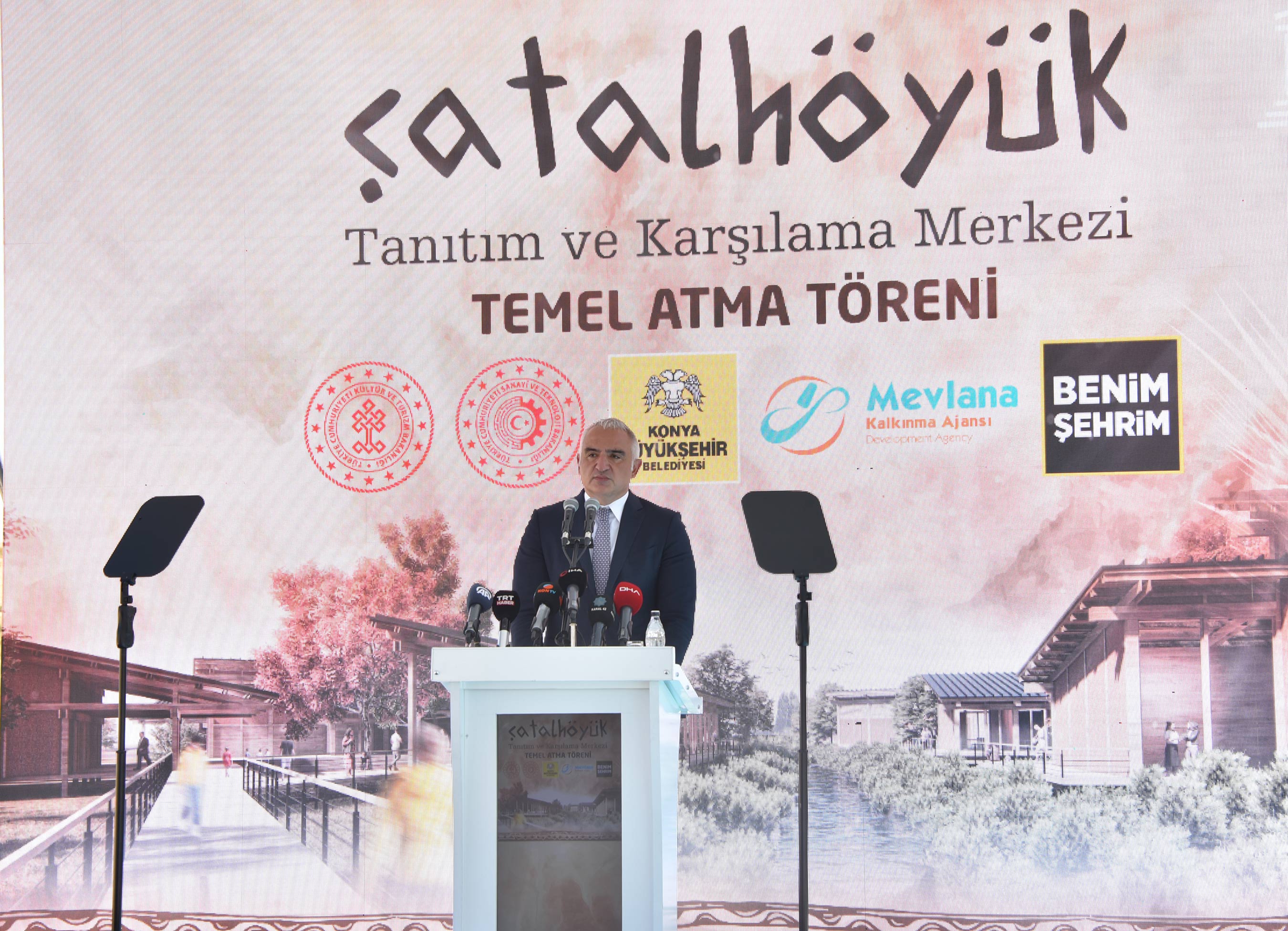 Çatalhöyük Tanıtım ve Karşılama Merkezi'nin Temeli Atıldı