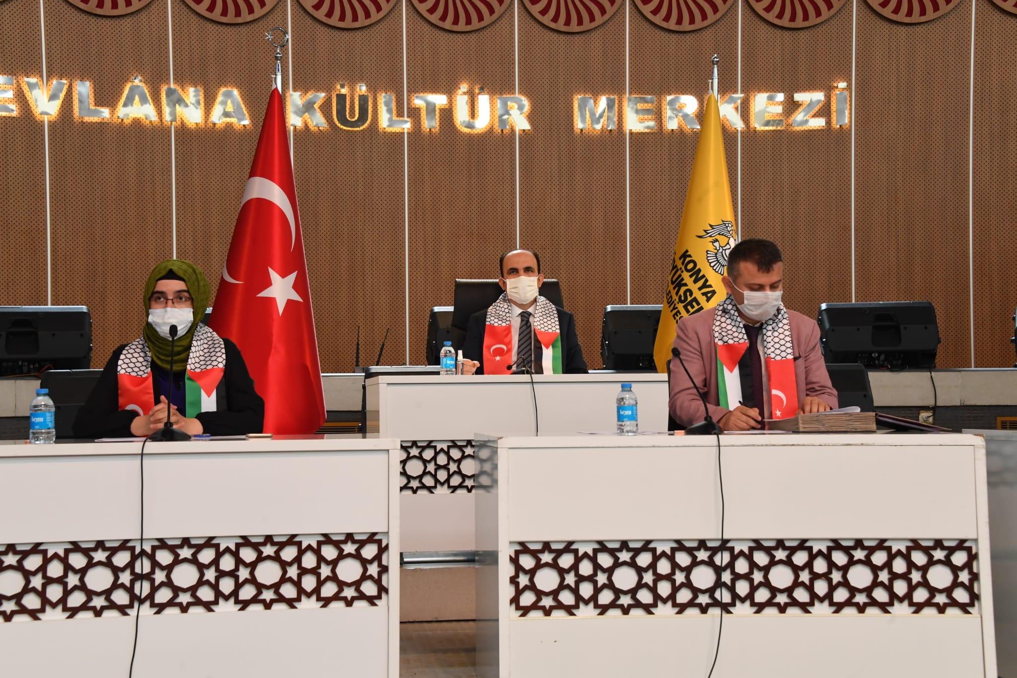 Konya Büyükşehir Meclisi Tüm Parti Gruplarıyla İsrail'i Kınadı