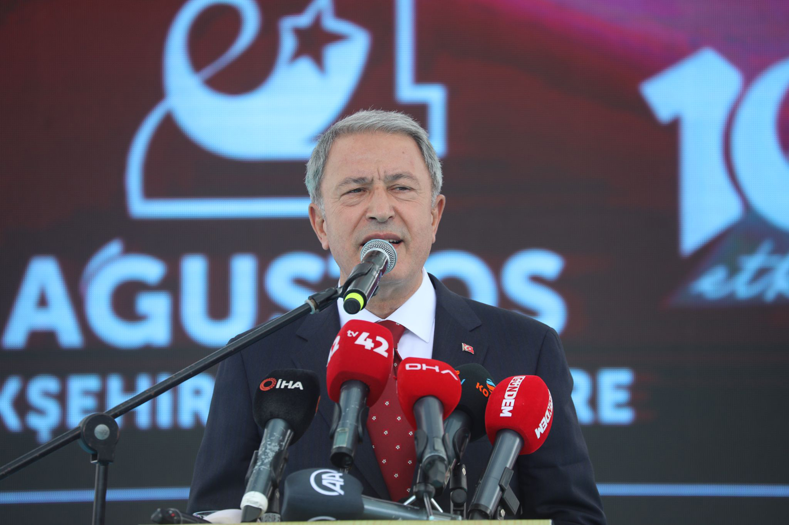 24 Ağustos Akşehir Milli Mücadele Günü Millî Savunma Bakanı Akar'ın Katılımıyla Kutlandı 