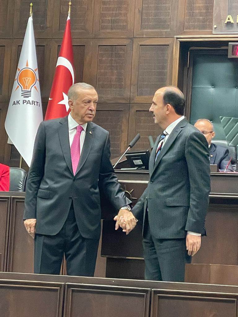 Cumhurbaşkanı Erdoğan Grup Toplantısı'nda Başkan Altay'ı Tebrik Etti