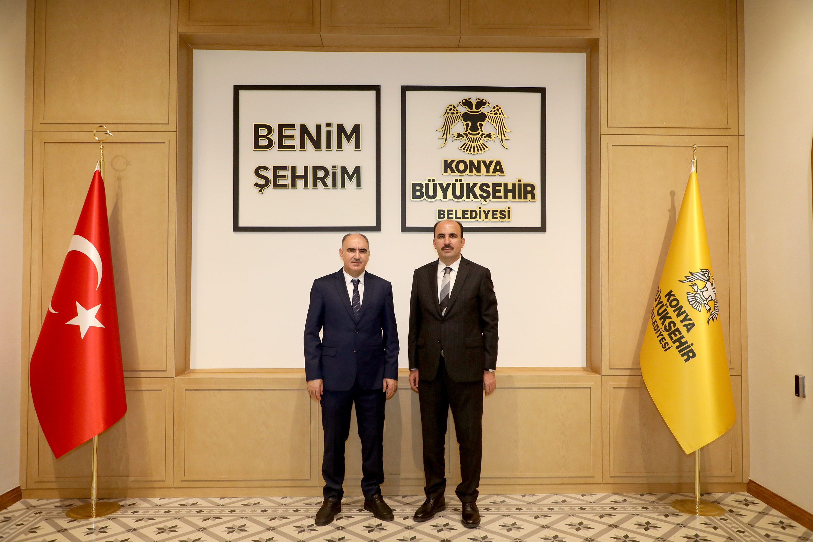 Konya Protokolünden Başkan Altay'a Tebrik Ziyareti