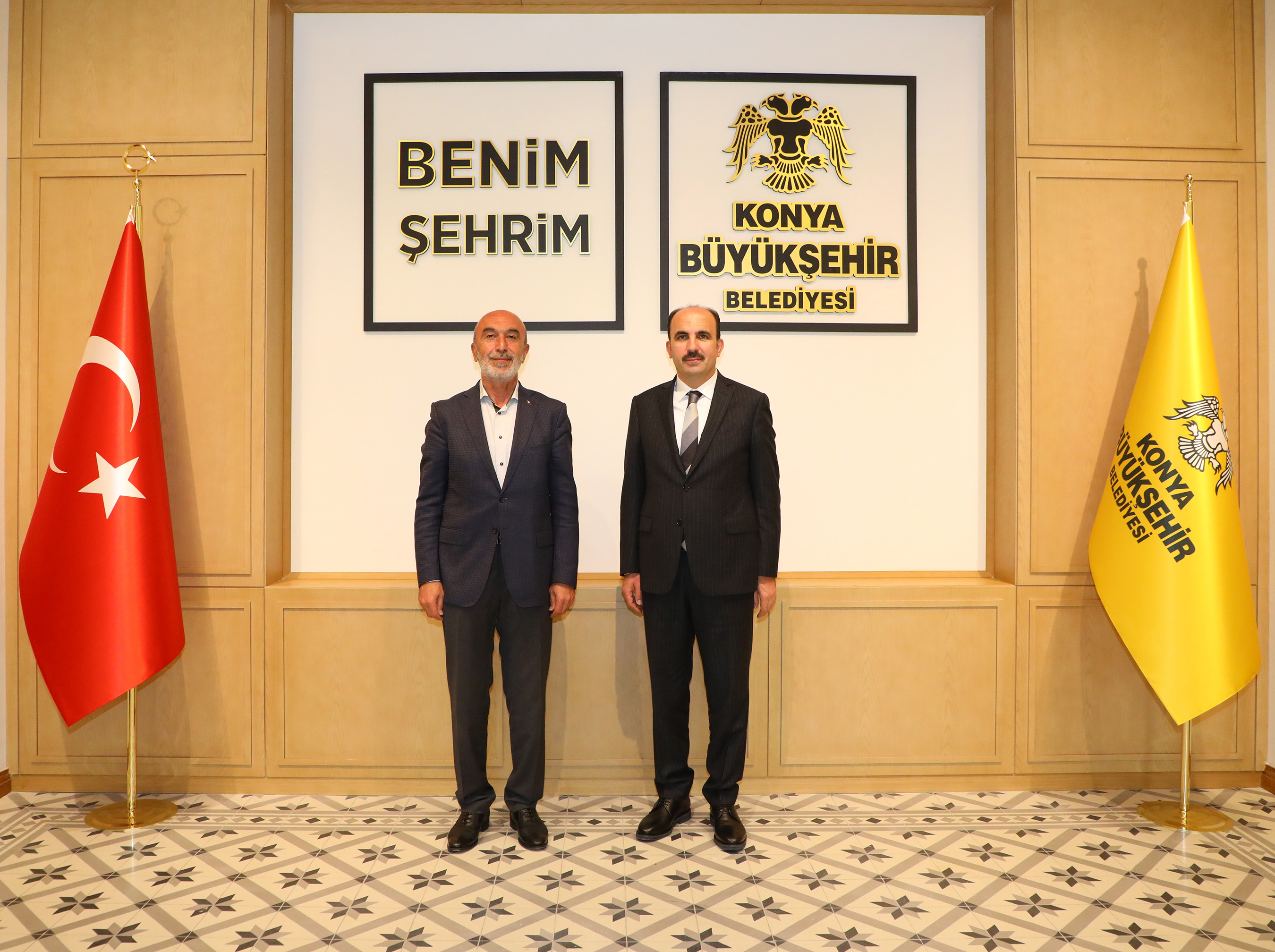 Konya Protokolünden Başkan Altay'a Tebrik Ziyareti