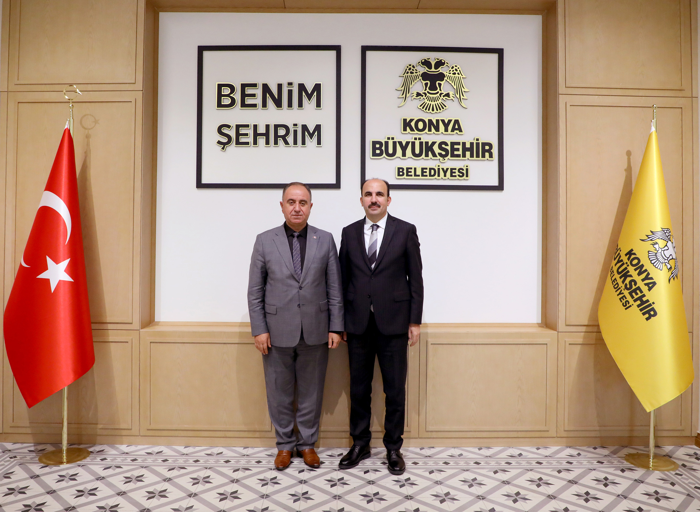 Konya Protokolünden Başkan Altay'a Tebrik Ziyareti
