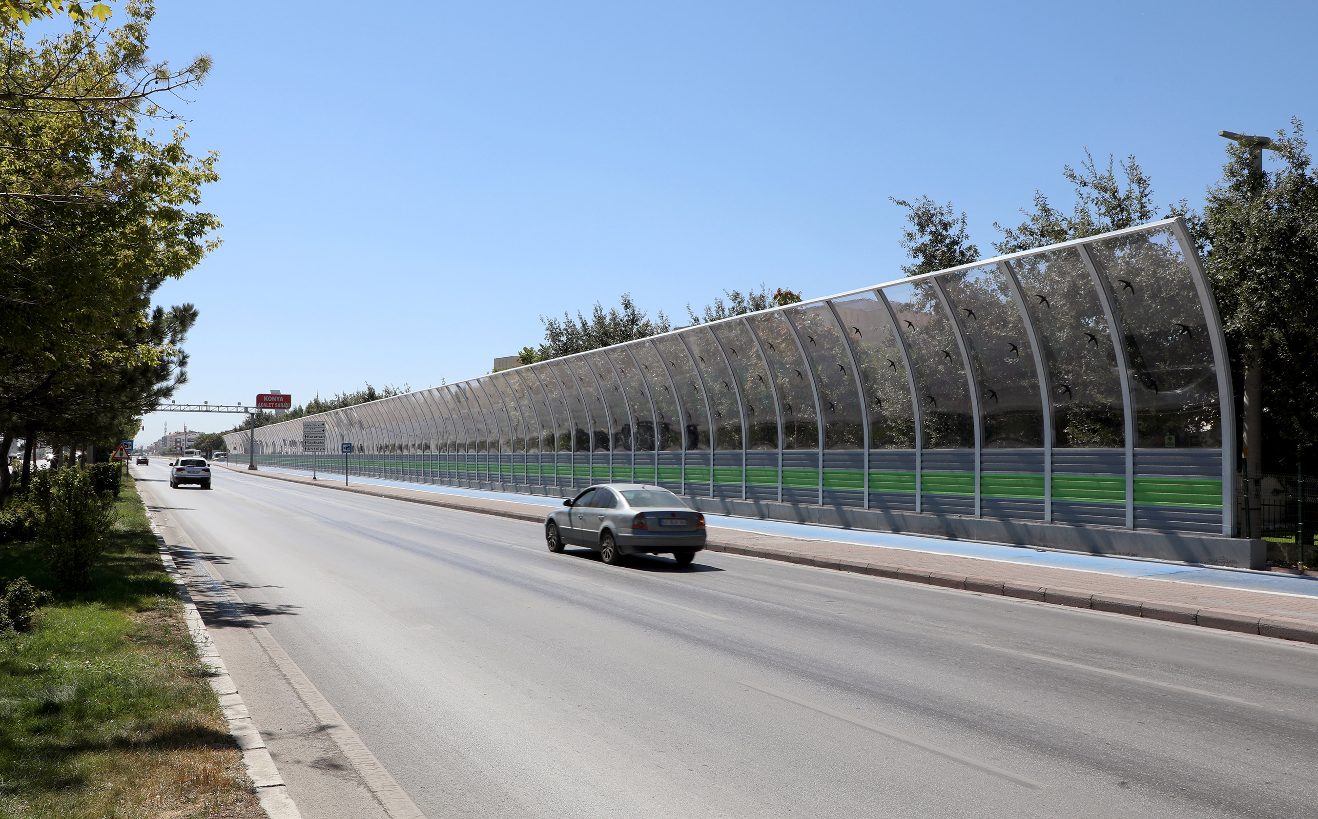 Konya Büyükşehir Ulaşım Kaynaklı Gürültüyü Azaltmak İçin 'Gürültü Bariyeri' Yapıyor