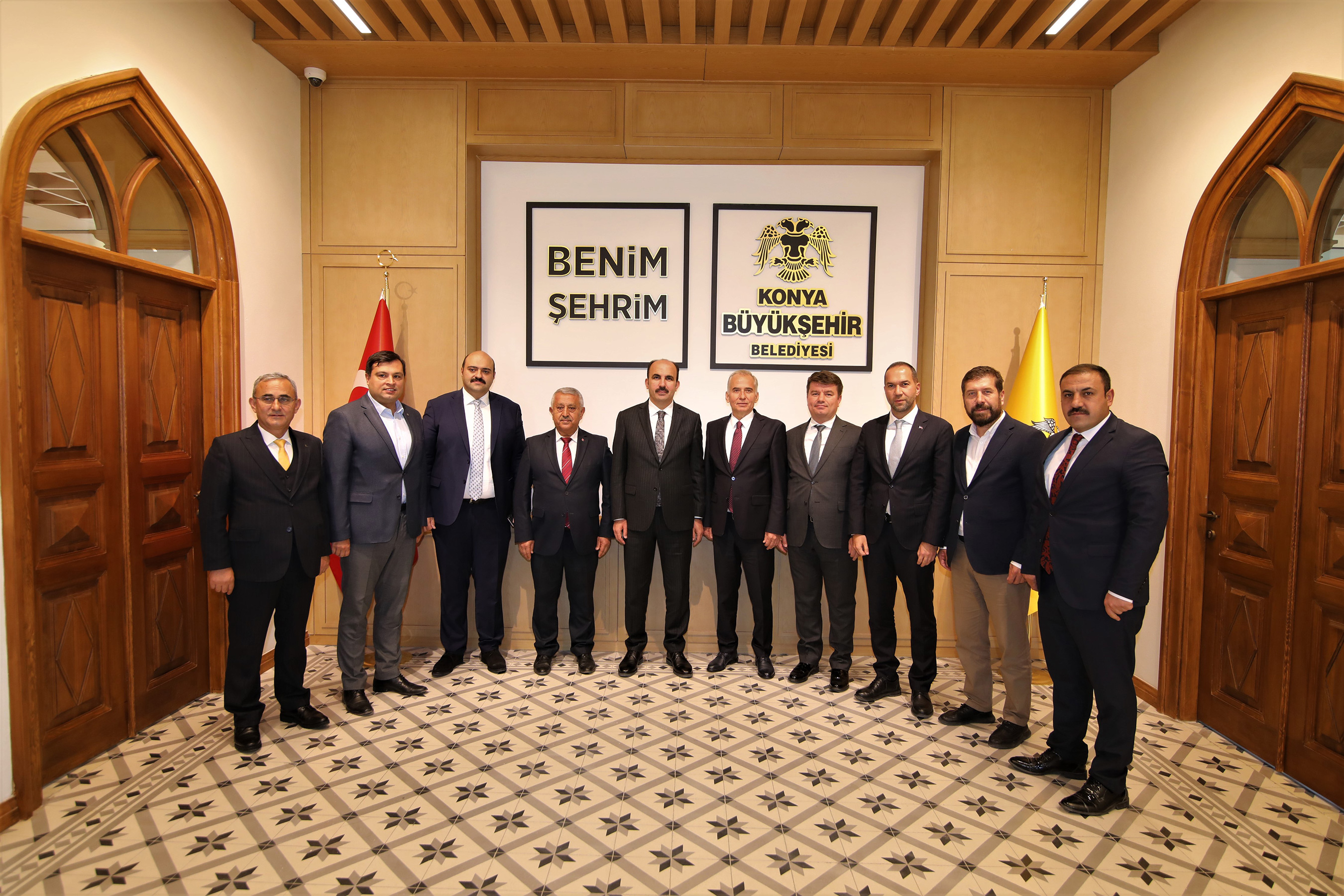 Enerji Kentleri Birliği Üyesi Belediye Başkanları Başkan Altay'ı Ziyaret Etti