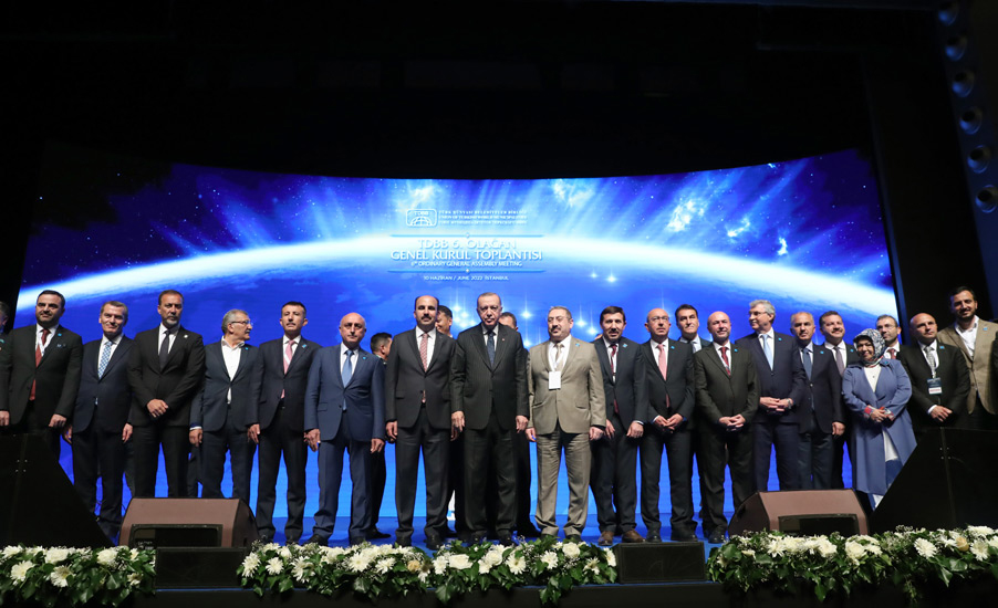 Cumhurbaşkanı Erdoğan'ın Katıldığı Genel Kurulda Başkan Altay Yeniden TDBB Başkanı Seçildi 