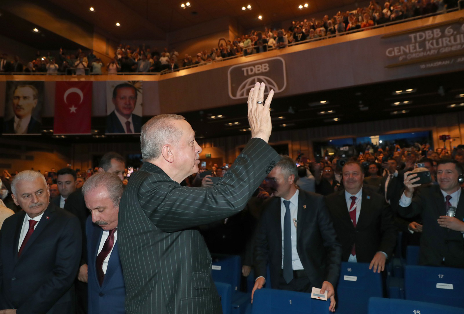 Cumhurbaşkanı Erdoğan'ın Katıldığı Genel Kurulda Başkan Altay Yeniden TDBB Başkanı Seçildi 