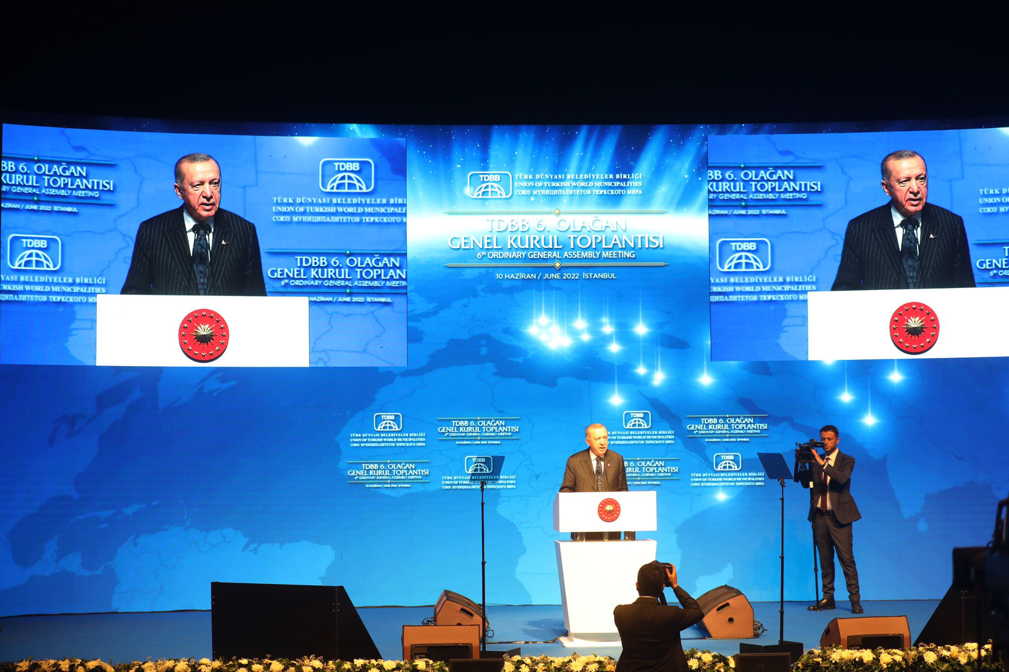 Cumhurbaşkanı Erdoğan'ın Katıldığı Genel Kurulda Başkan Altay Yeniden TDBB Başkanı Seçildi 