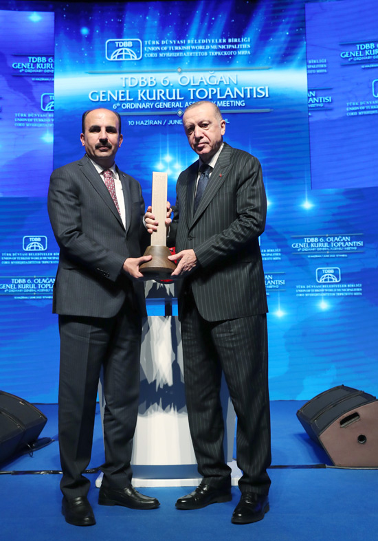 Cumhurbaşkanı Erdoğan'ın Katıldığı Genel Kurulda Başkan Altay Yeniden TDBB Başkanı Seçildi 