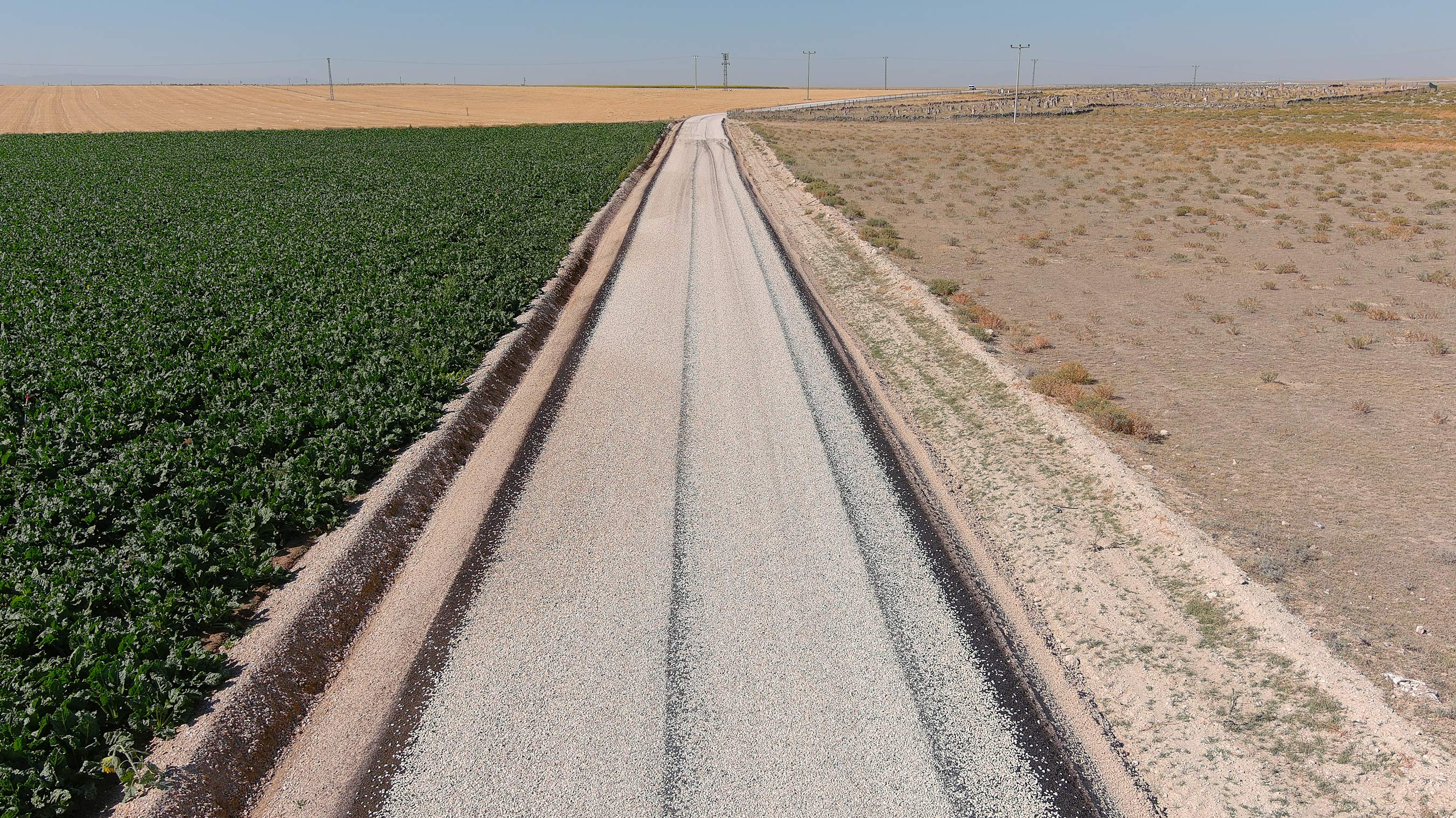 Konya Büyükşehir'den Cihanbeyli'ye 21 Km Daha Mahalle Yolu