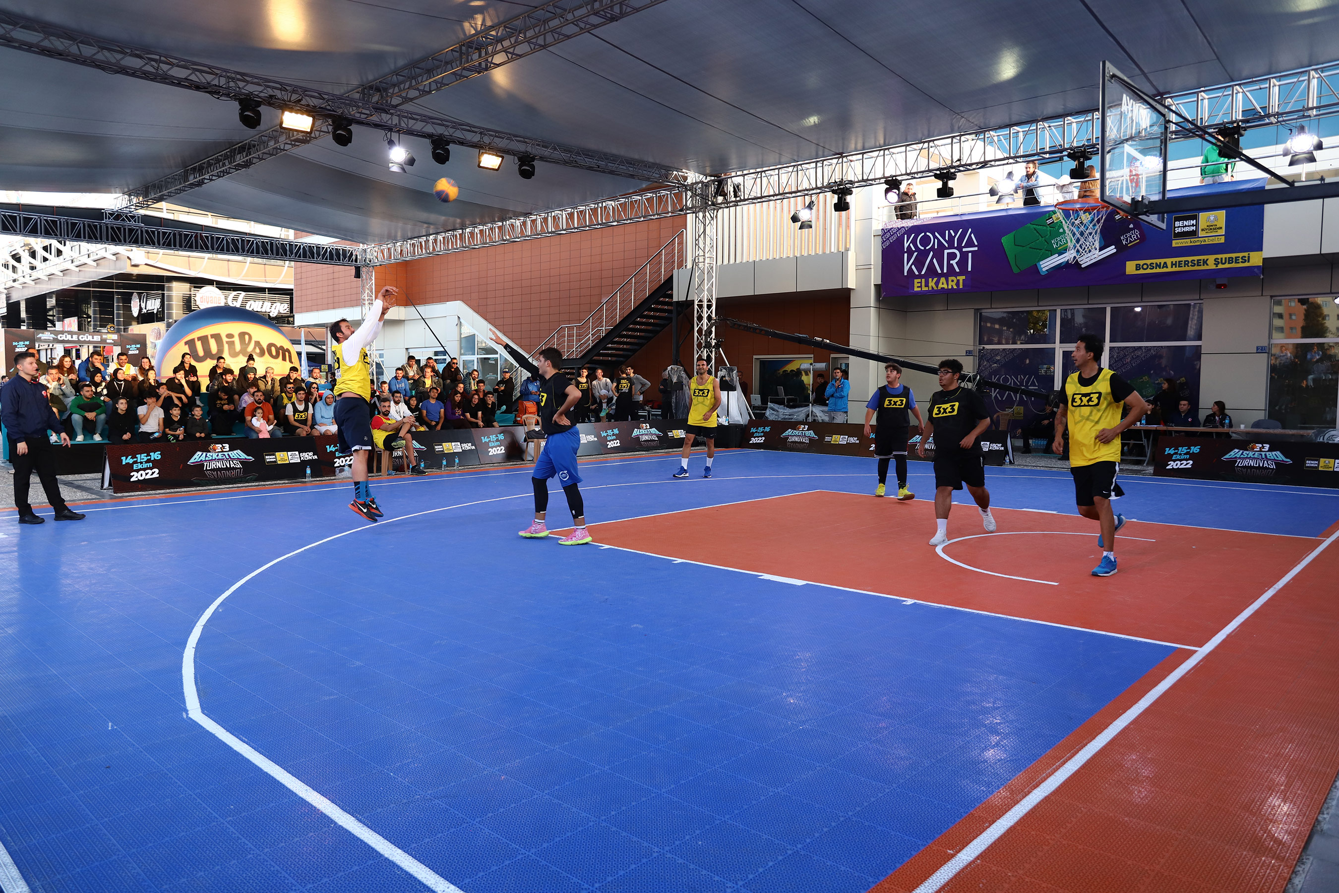 Konya'da 3x3 Basketbol Turnuvası Heyecanı Yaşandı