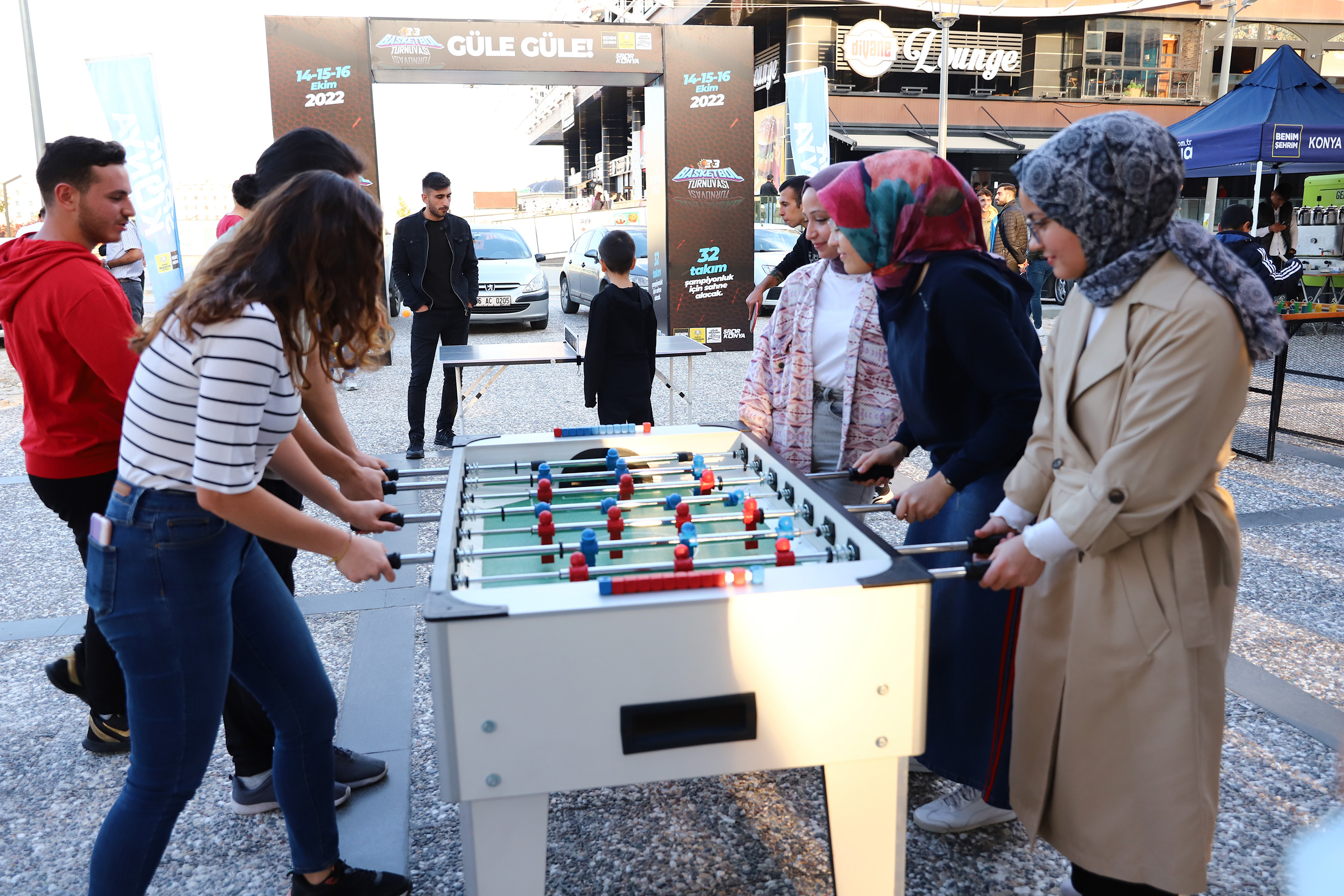 Konya'da 3x3 Basketbol Turnuvası Heyecanı Yaşandı