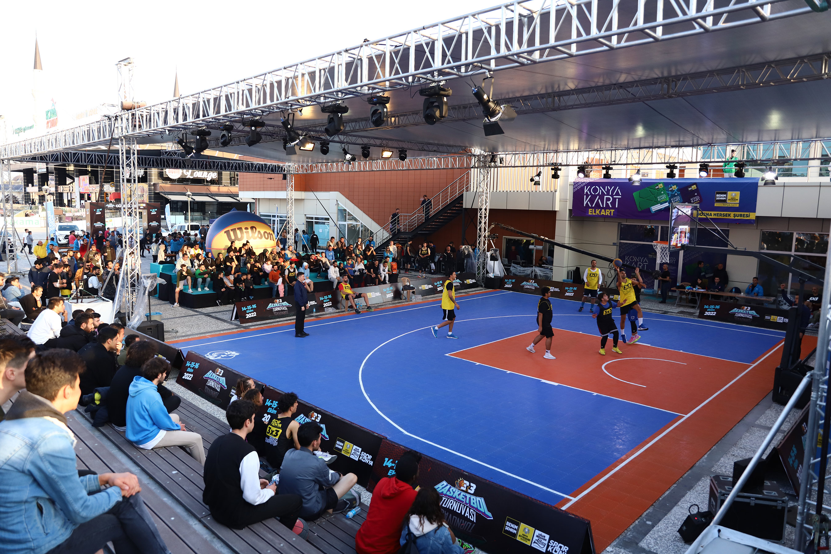 Konya'da 3x3 Basketbol Turnuvası Heyecanı Yaşandı